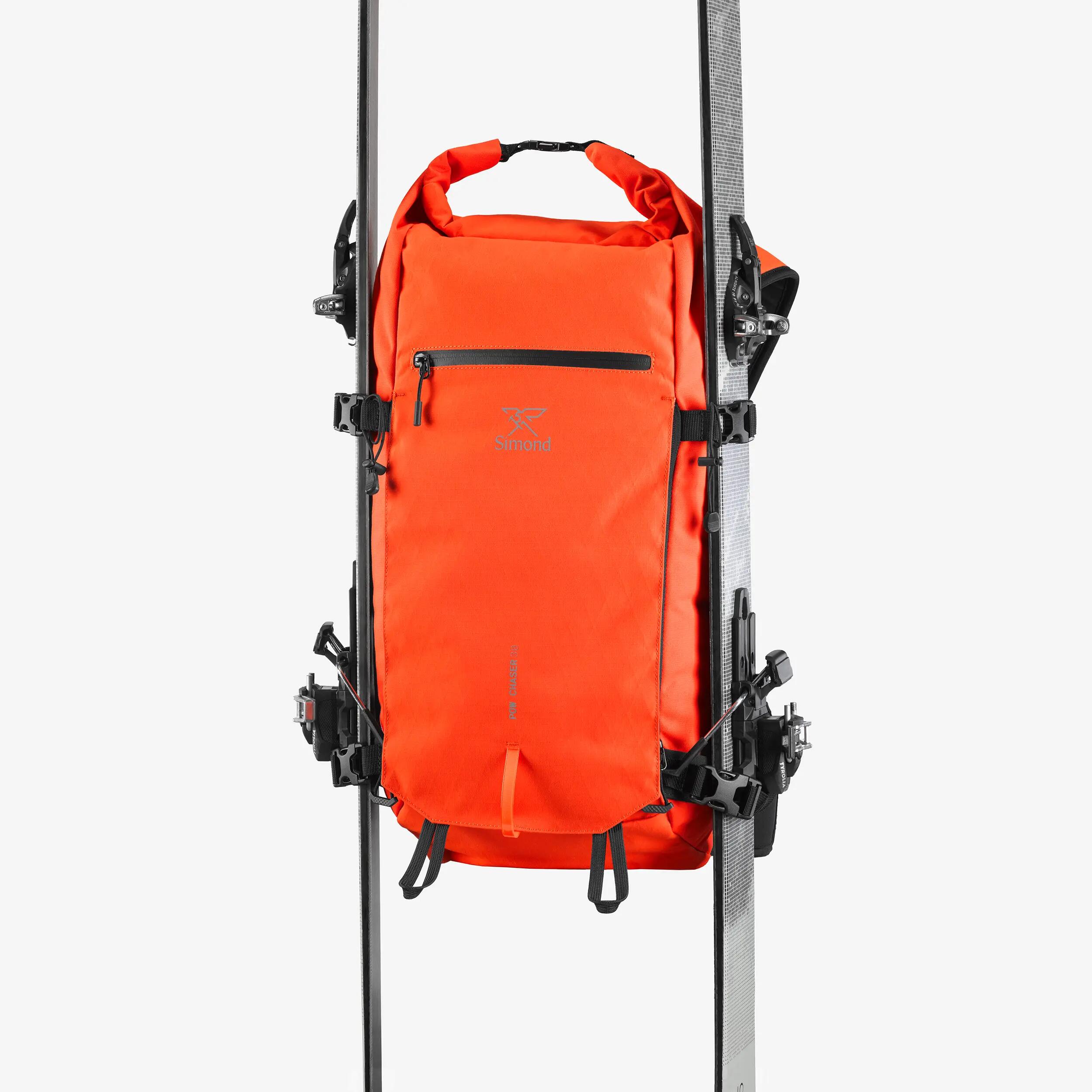 Rolltop Ski/Snowboard Backpack 30 L, Robust Freeride 8/10