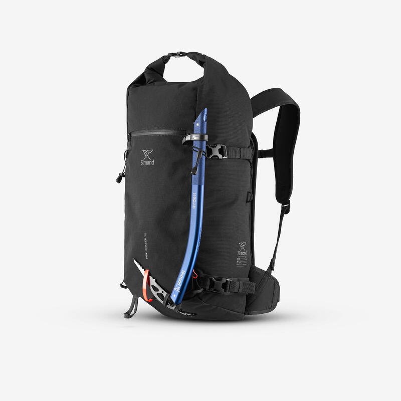 Rucsac schi / snowboard freeride Roll top, Robust Freeride 30L Negru