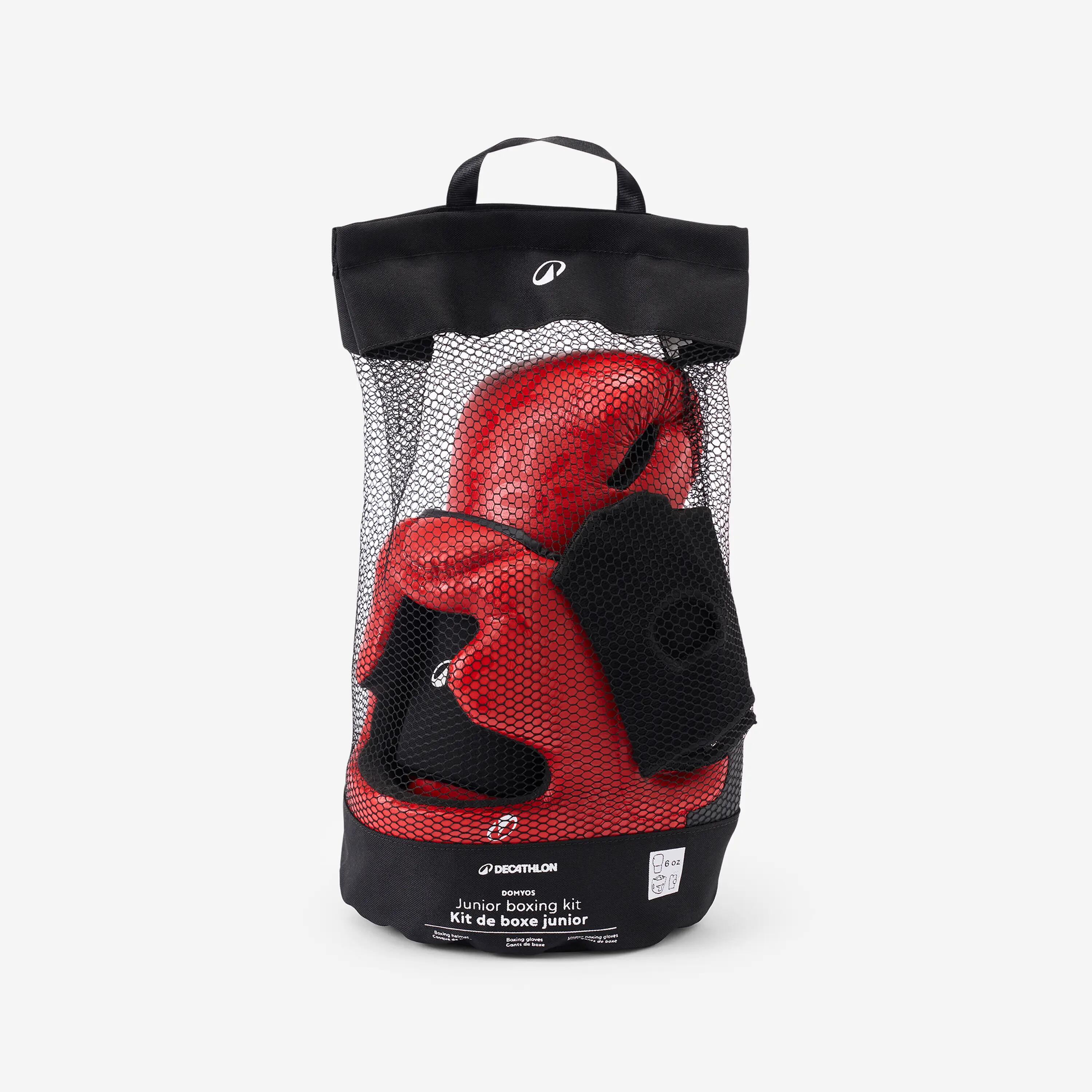 Kit Boxeo Niños Guantes + Casco + Mitones 2/6