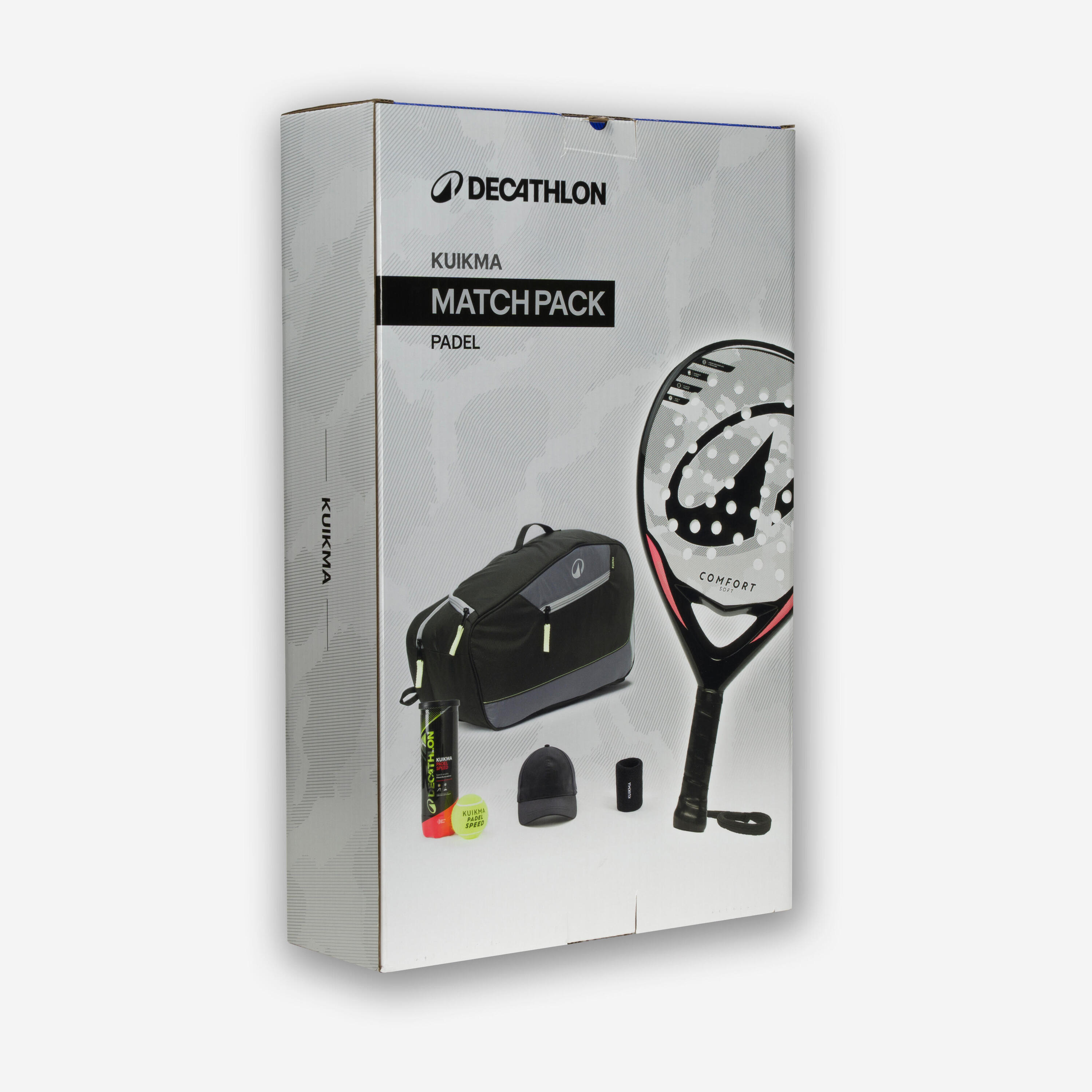 Pack pádel Kuikma Partido - Pala de pádel + Mochila + Pelotas, gorra y muñequera 2/15