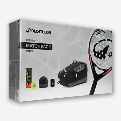 Kit padel MATCH racchetta + borsa + palline + cappellino + polsini