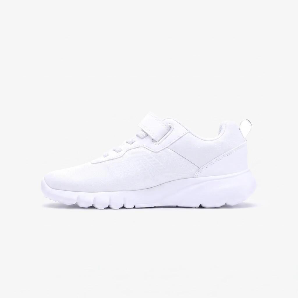 Chaussures de sport à scratch légères enfant, Soft 140 blanche