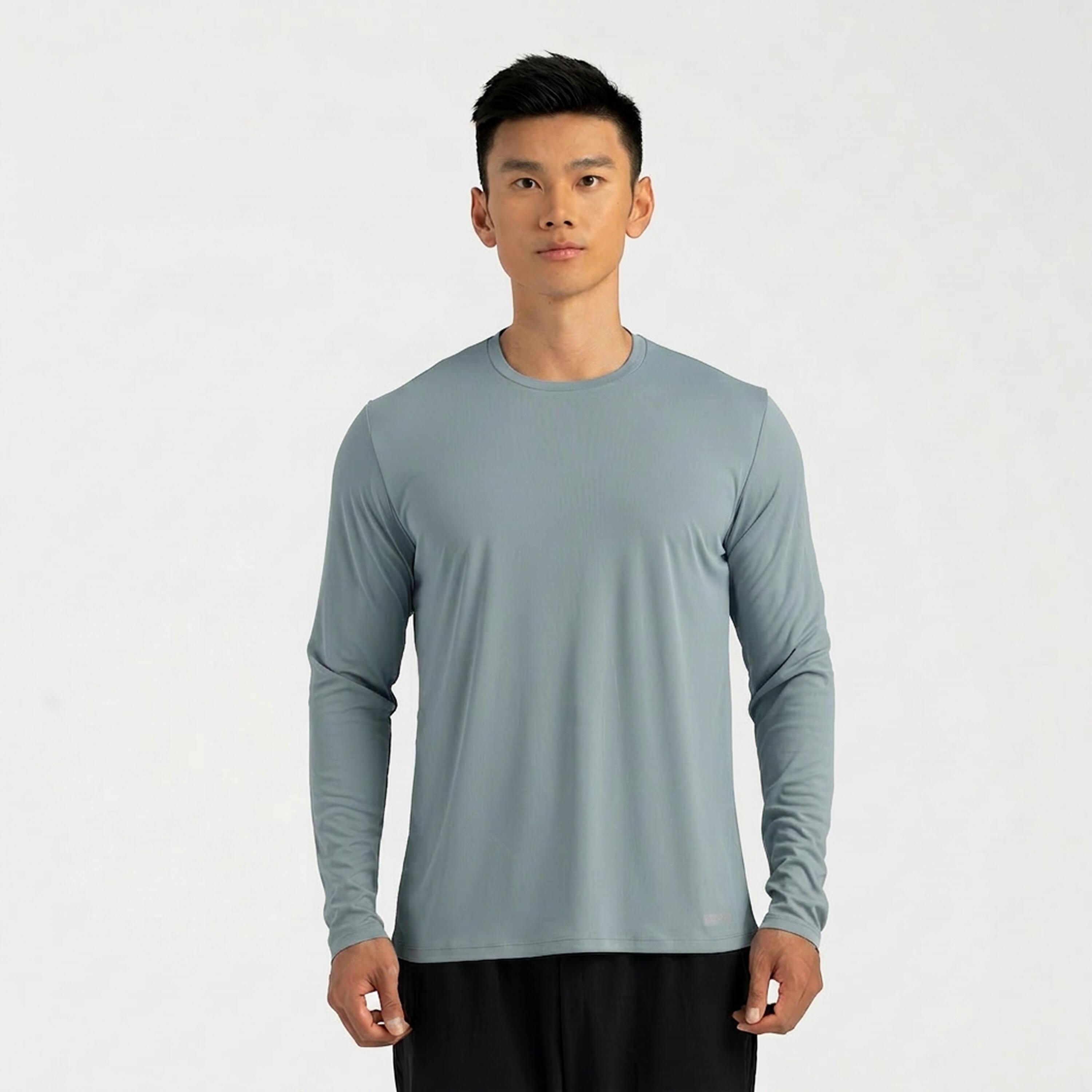 Men's Dry 500 UV  Running Long-Sleeved Shirt - Grey