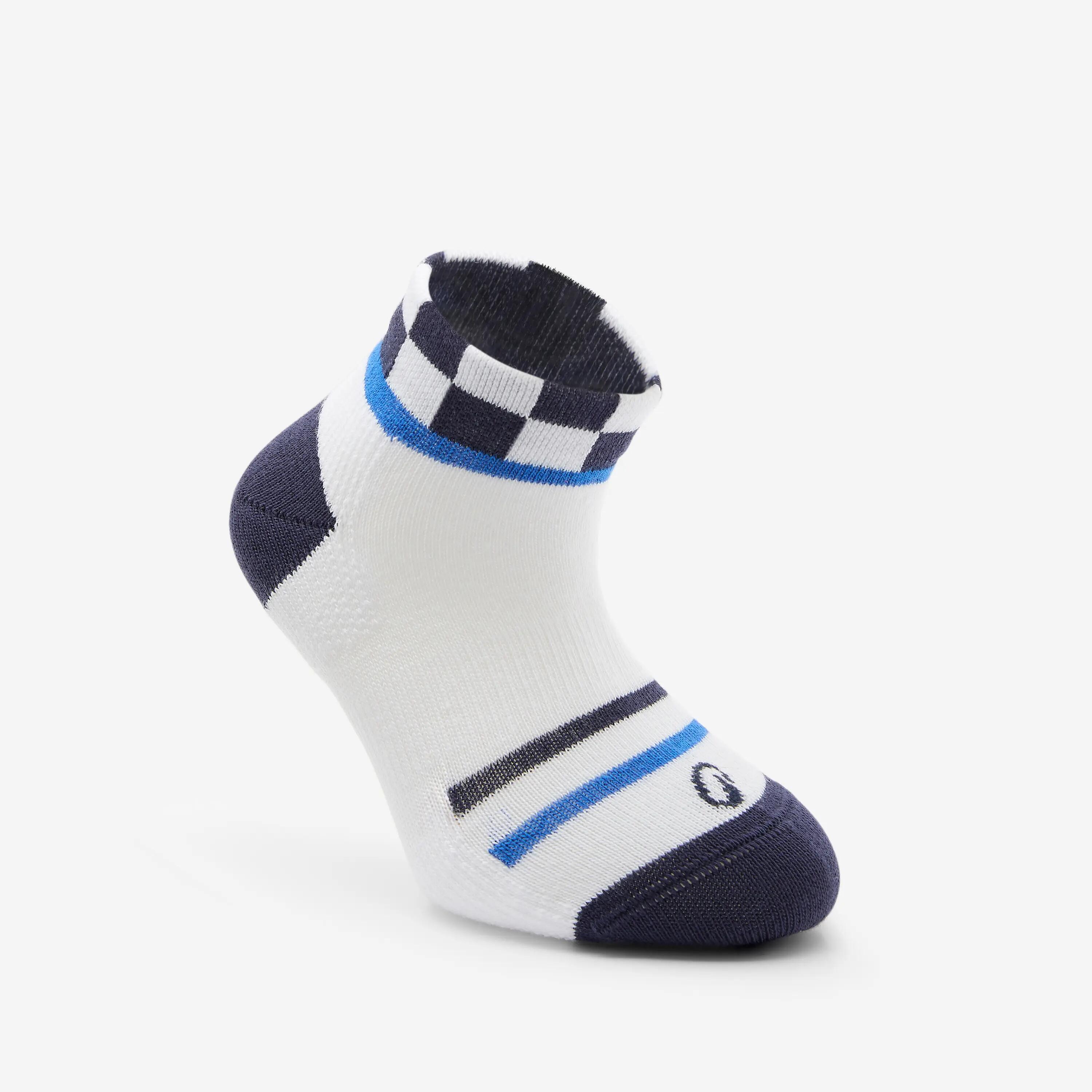 Mitjons Esportius Curts Nens Blau-Blanc 6/7
