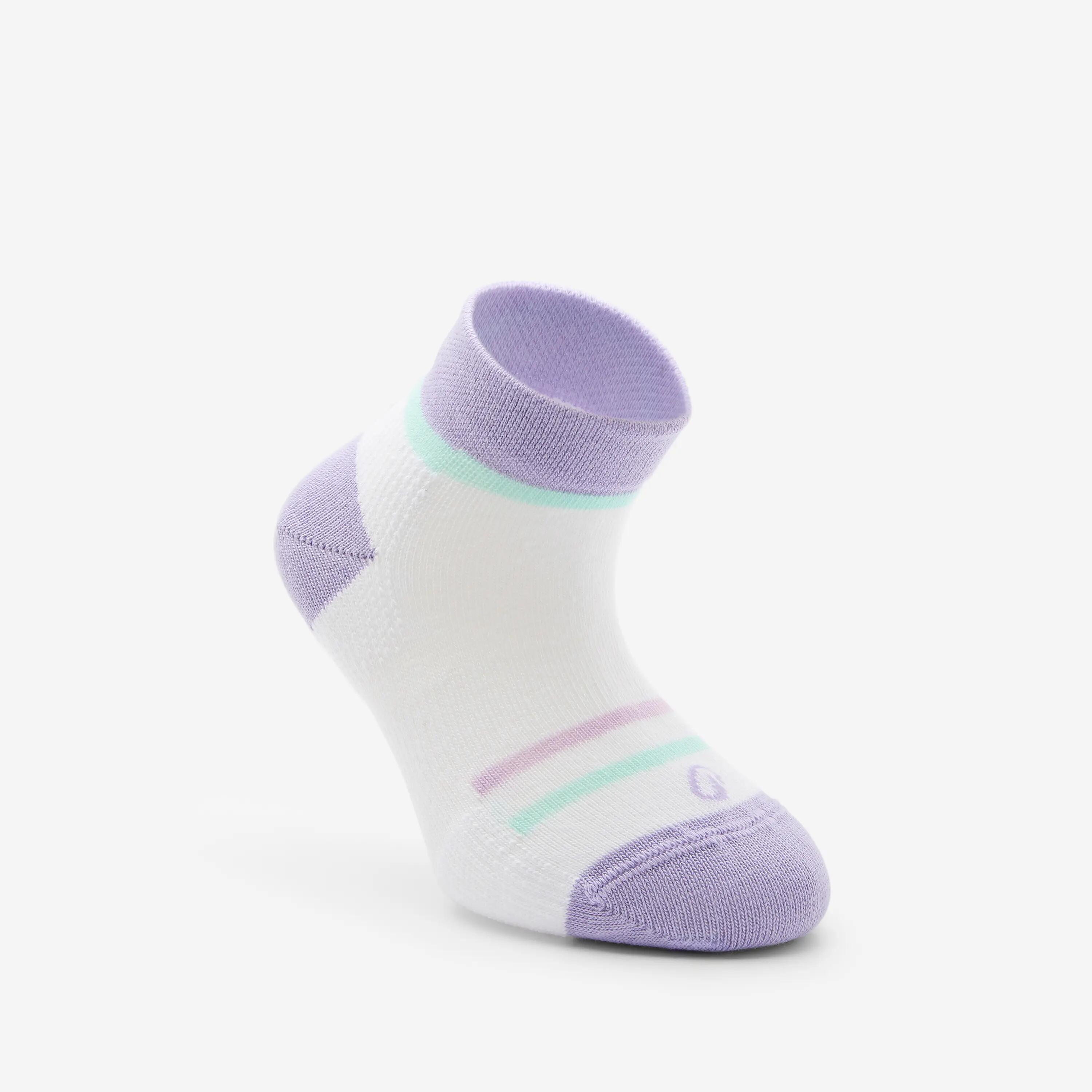 Mitjons Esportius Curts Nens Violeta-Blanc 6/7