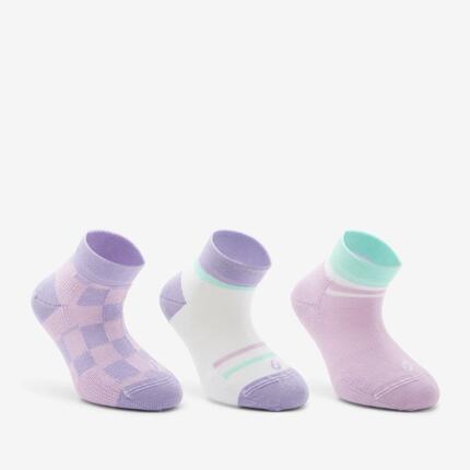 Chaussettes de sport courtes enfant, bleu et blanc