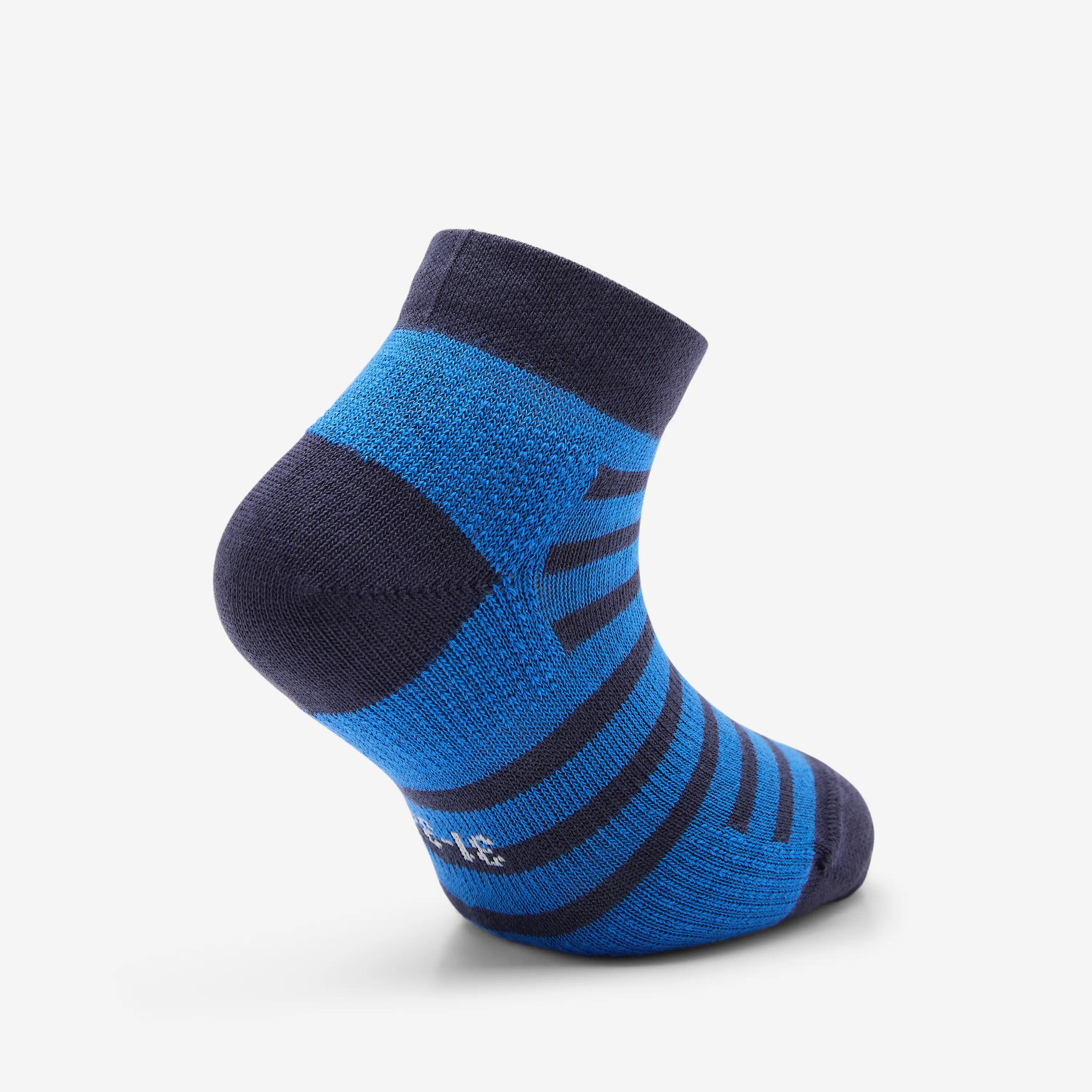 Mitjons Esportius Curts Nens Blau-Blanc 2/7