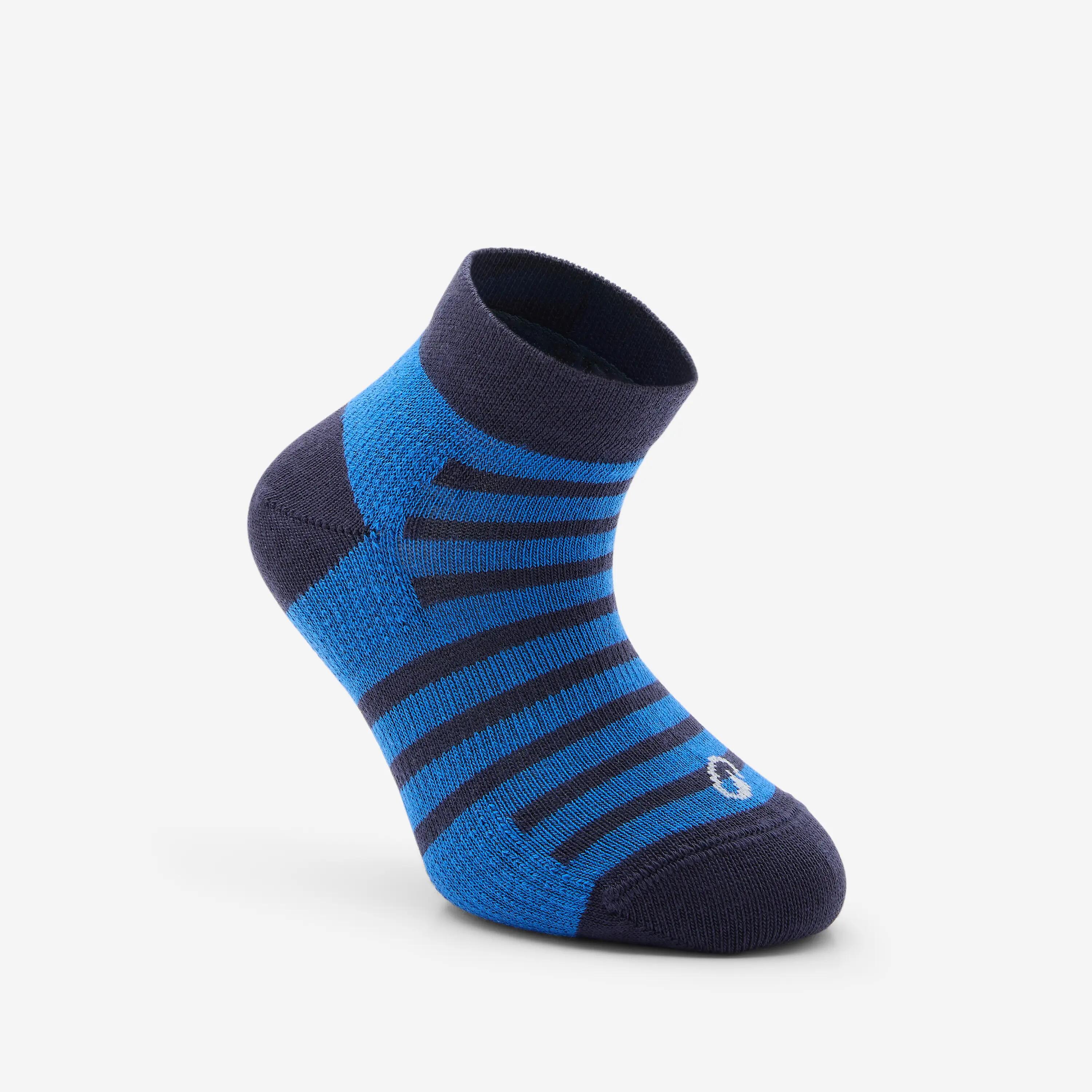 Mitjons Esportius Curts Nens Blau-Blanc 5/7