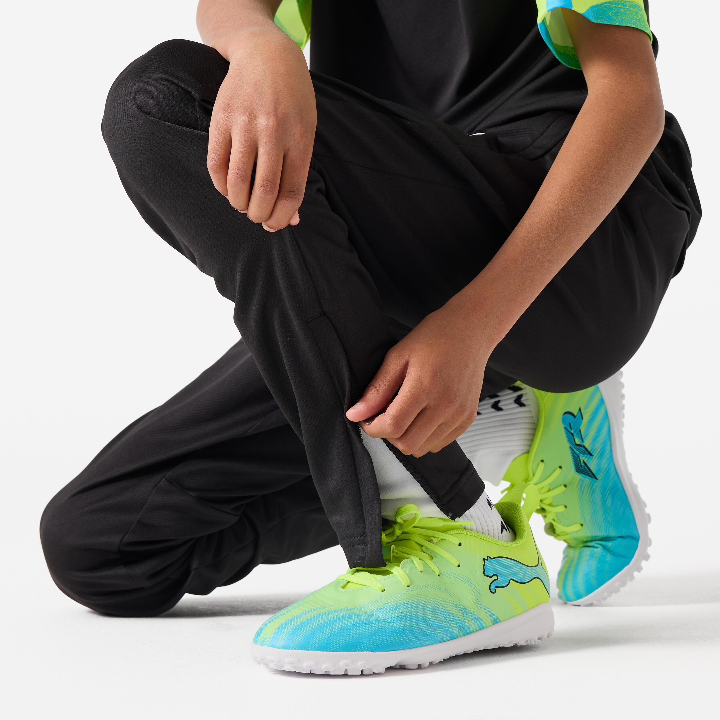 Pantaloni calcio bambini PUMA IndividualLIGA 3/5