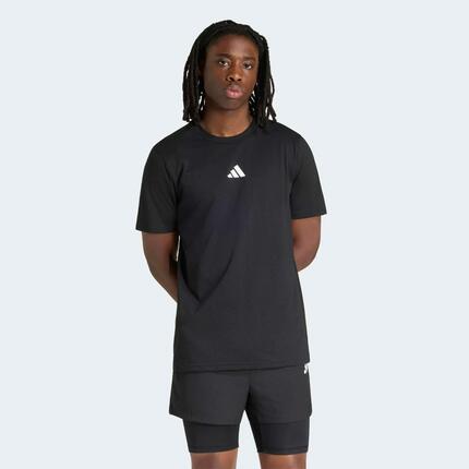 Tee-shirt de sport respirant homme, noir