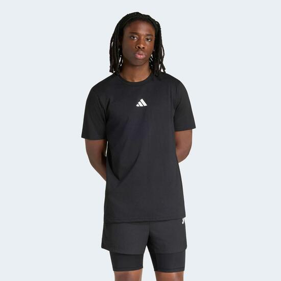 Tee-shirt de sport respirant homme, noir