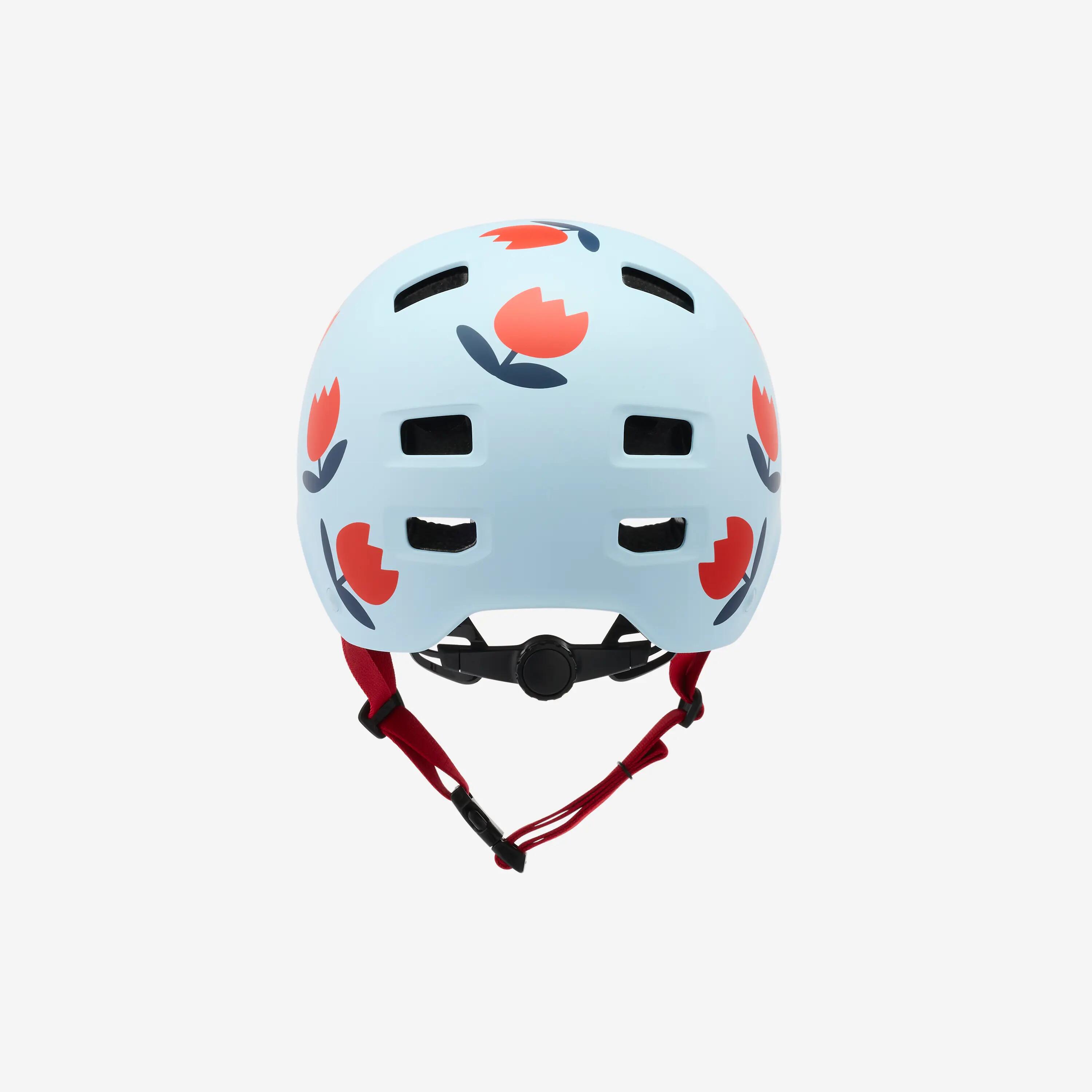 Casque vélo ville bol enfant Mathilde Cabanas X Decathlon Tulipes 6/17
