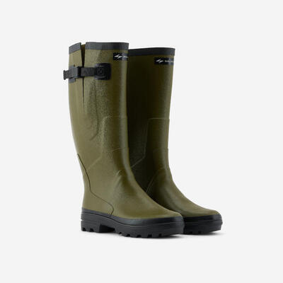 Regenlaarzen land 920 heren rubber jacht inzetstukken groen