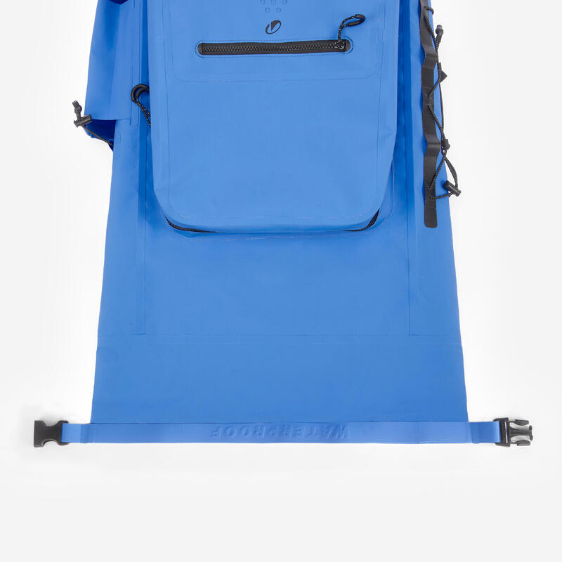 Rucsac etanș sporturi de apă 30 l, IPX6 500 Albastru