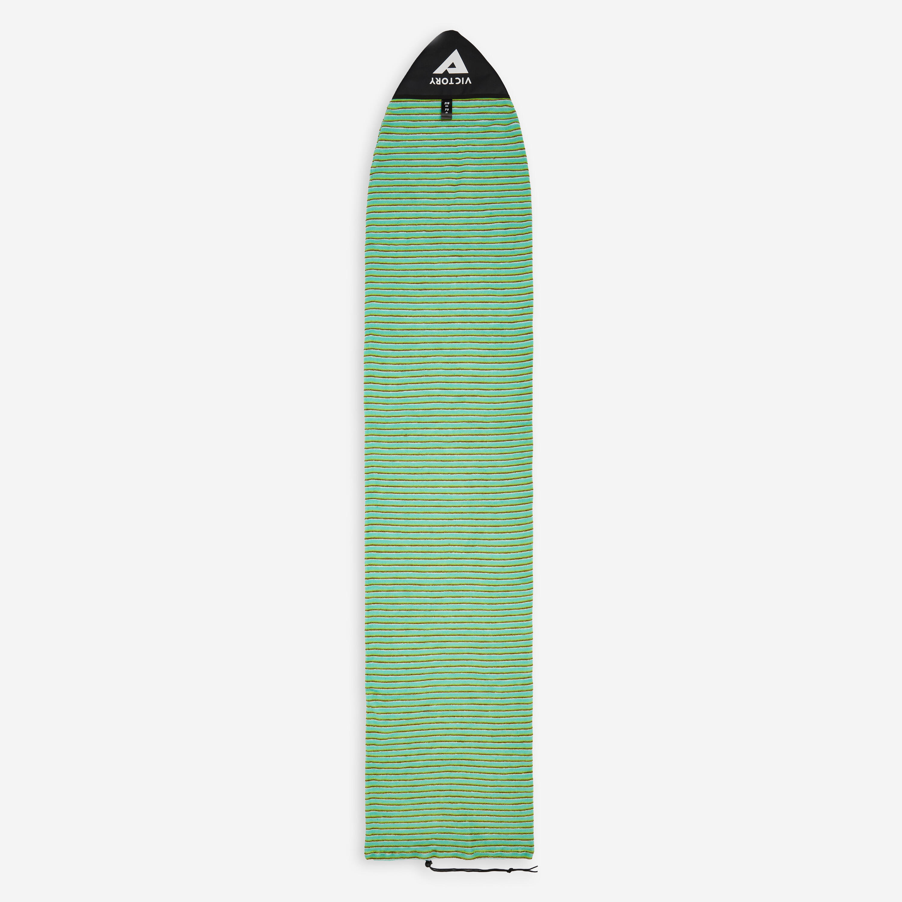 Sokhoes surfplank Victory maat 7'2 middenlengte/hybride groen wit 2/5
