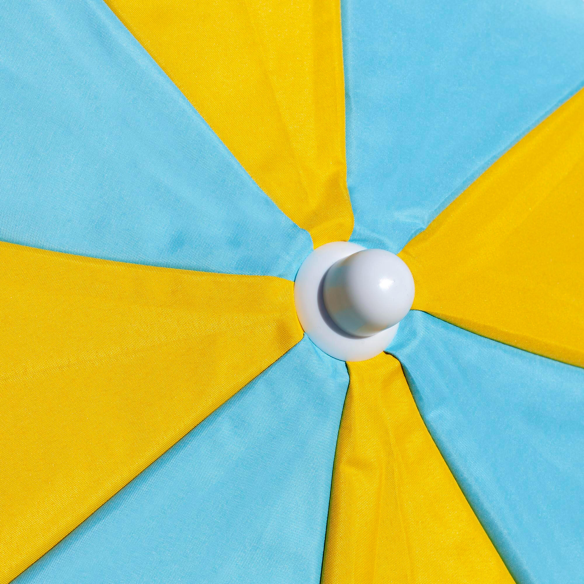 Para-sol Prèmium Groc Turquesa 220 cm Ventilació 2/6
