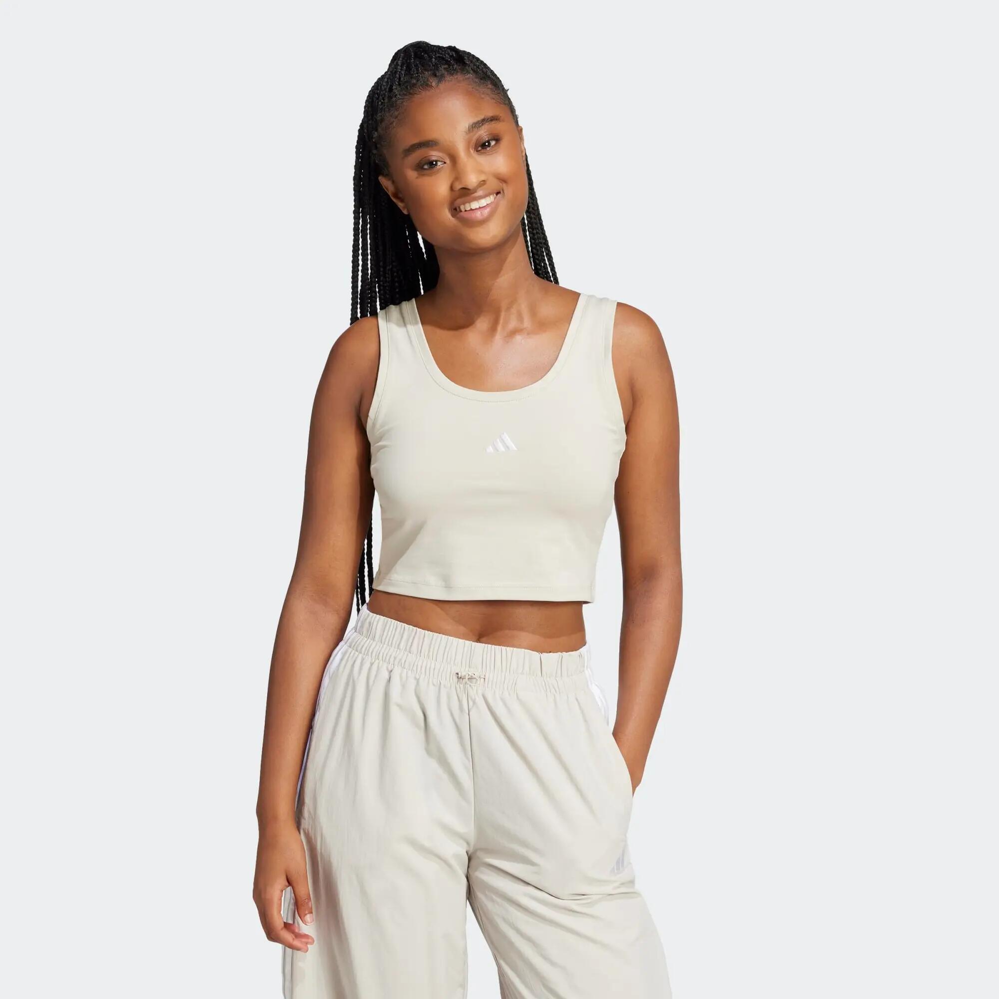 Camiseta sin mangas de corte ajustado para mujer Adidas Essentials 3/6