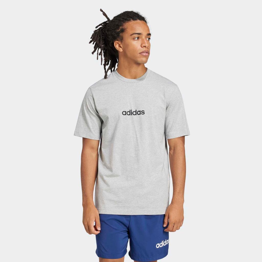 Camiseta manga corta para hombre Adidas Essentials, gris