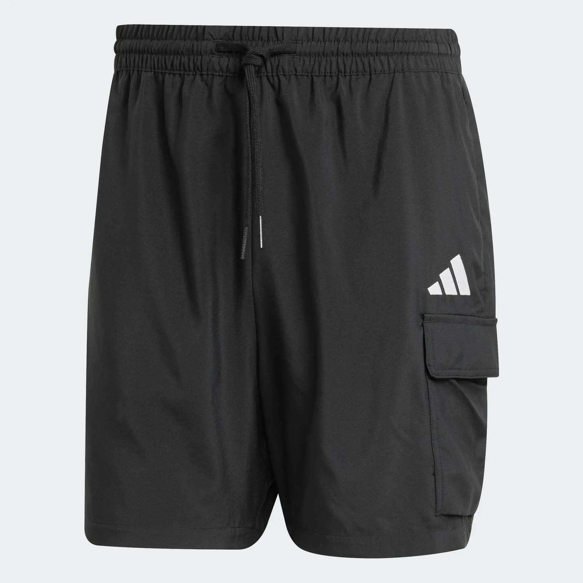 Pantaloneta cargo para hombre Adidas Essentials Chelsea, negro 2/6