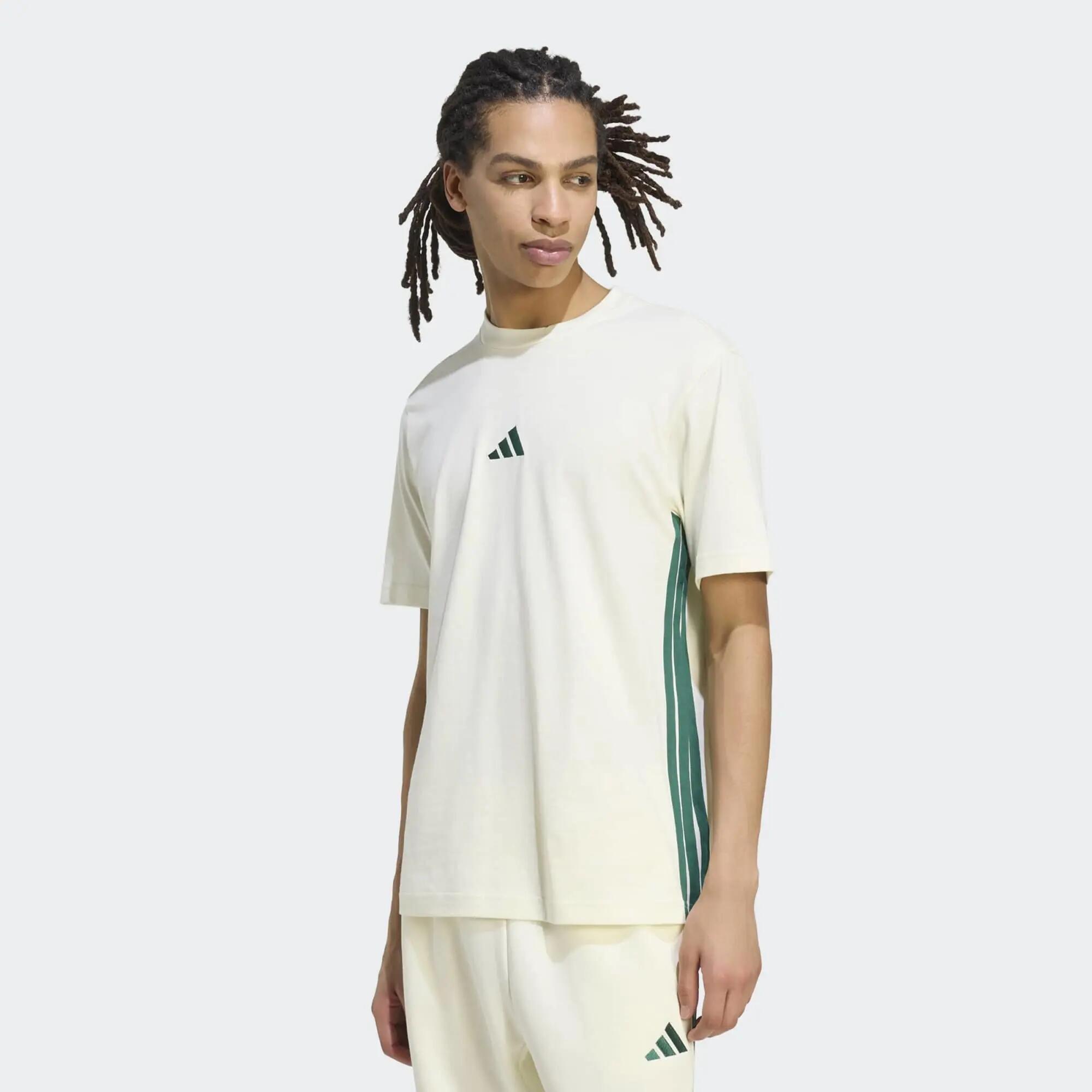 Camiseta para hombre Adidas Essential Comfort 3 Rayas  2/6