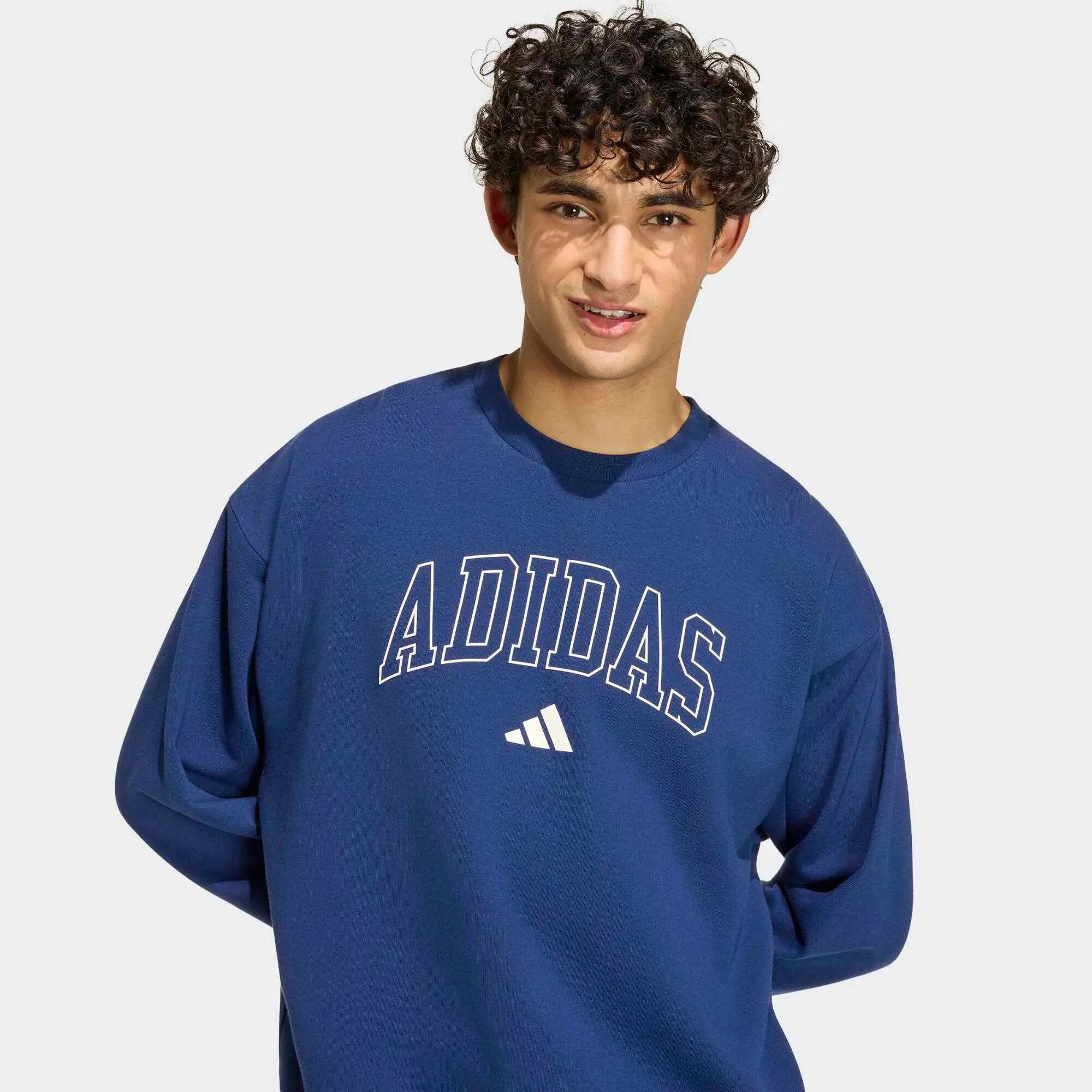 Buzo para hombre Adidas Seasonal Essentials Collegiate Comfort, azul 4/6