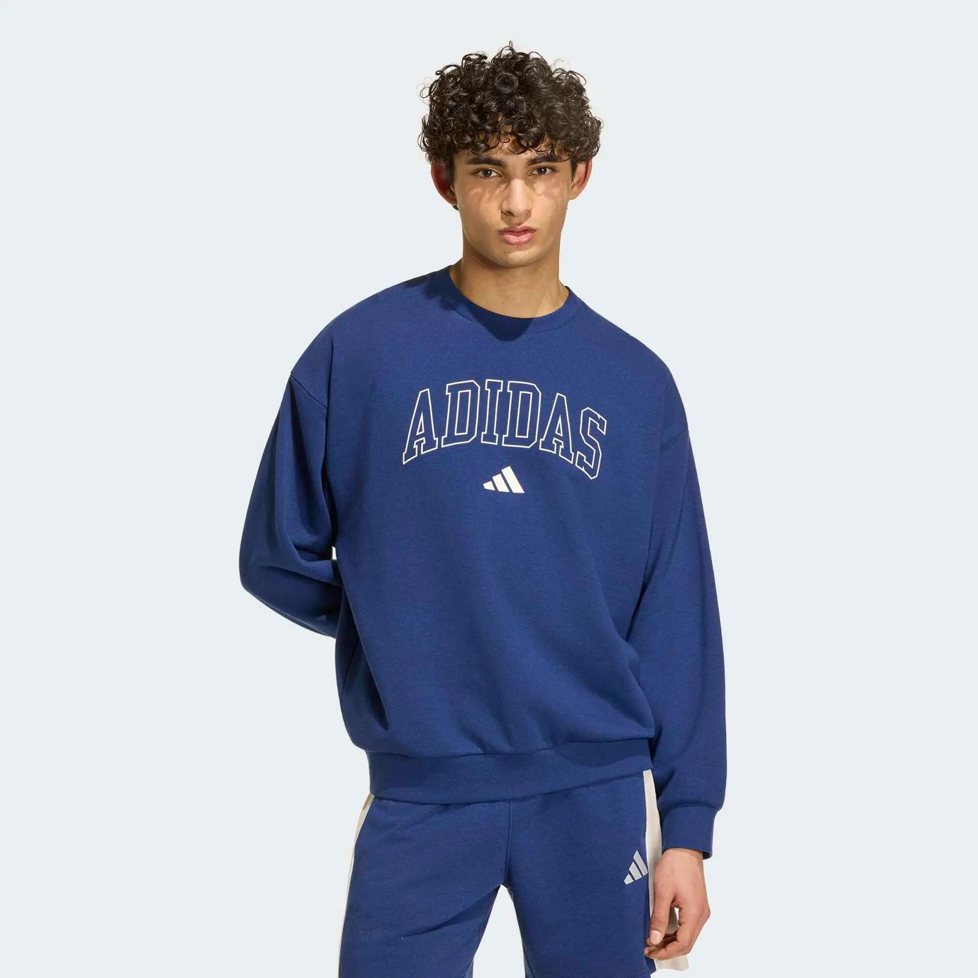 Buzo para hombre Adidas Seasonal Essentials Collegiate Comfort, azul 2/6