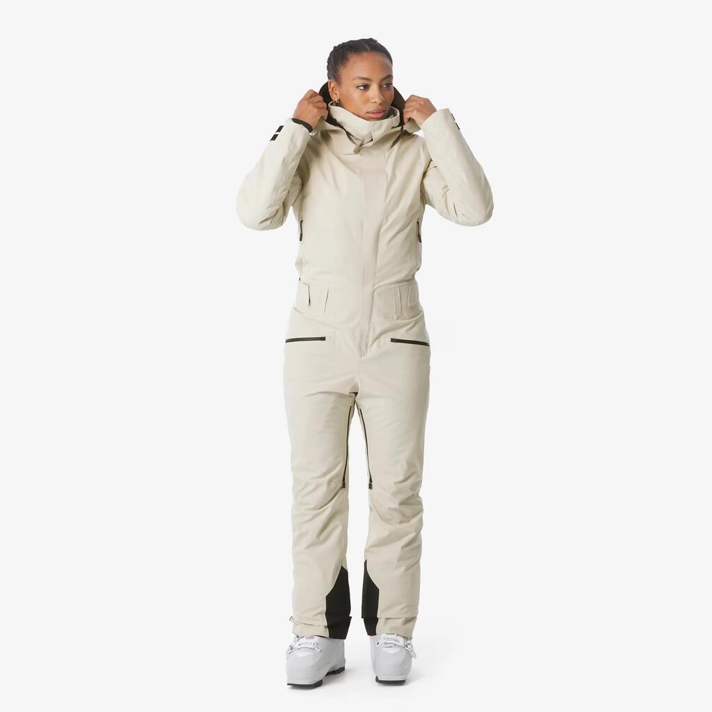 Skianzug Snowboardanzug Damen warm wasserdicht - Suit 500 beige