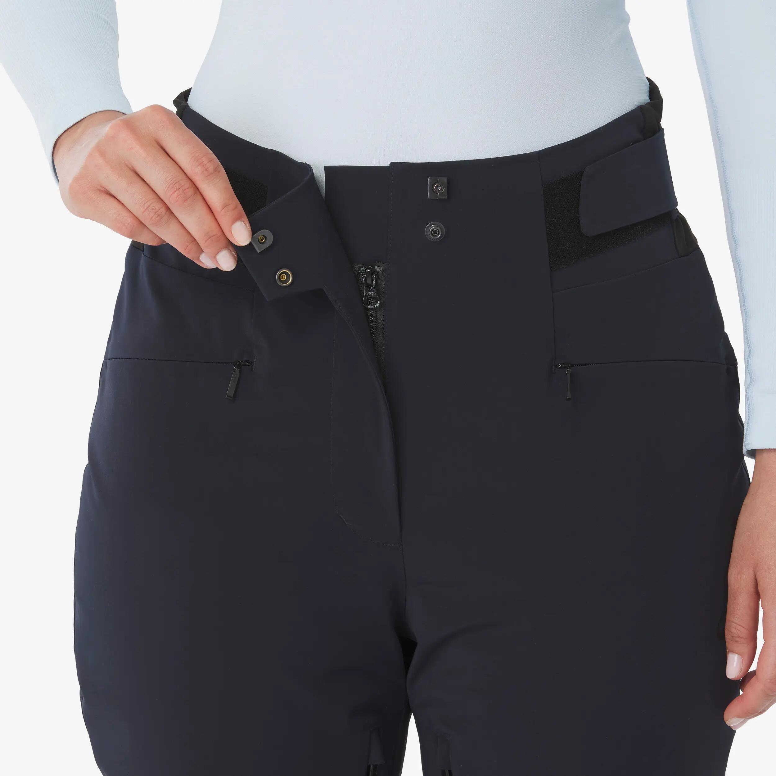 Pantalons d'esquí impermeable dona SKP 900 blau fosc  9/15