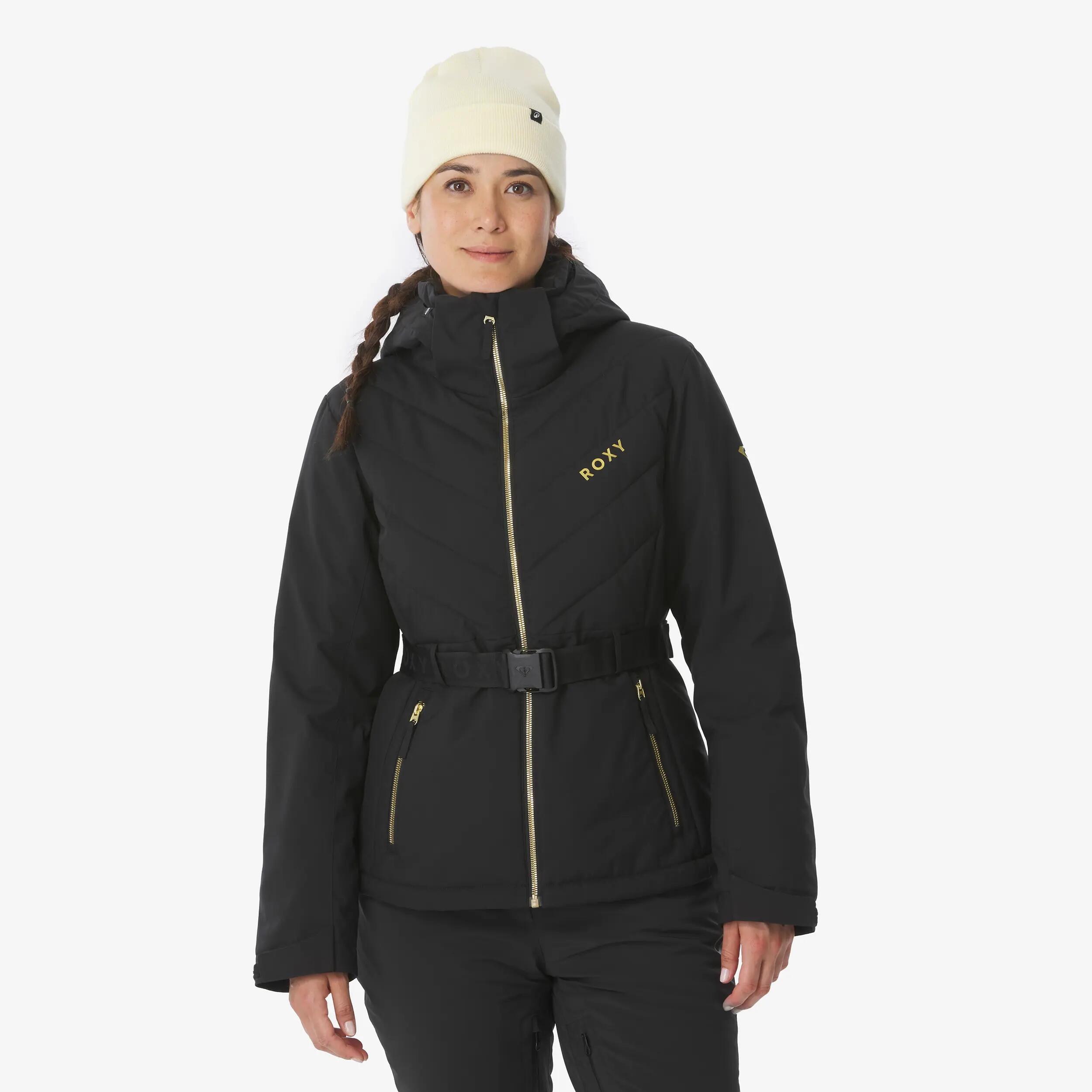 Veste de ski et snowboard chaude femme, ROXY Snowbelt noir 3/15