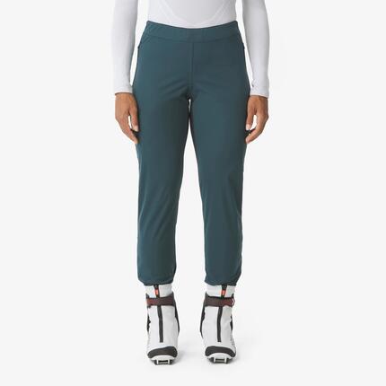Winddichte langlaufbroek voor dames 500 zwart