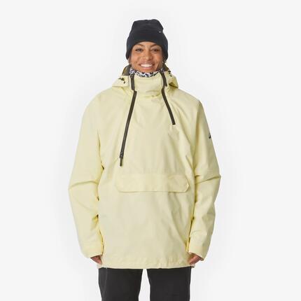 Skijacke Snowboardjacke Damen Oversize - Anorak 500 gelb