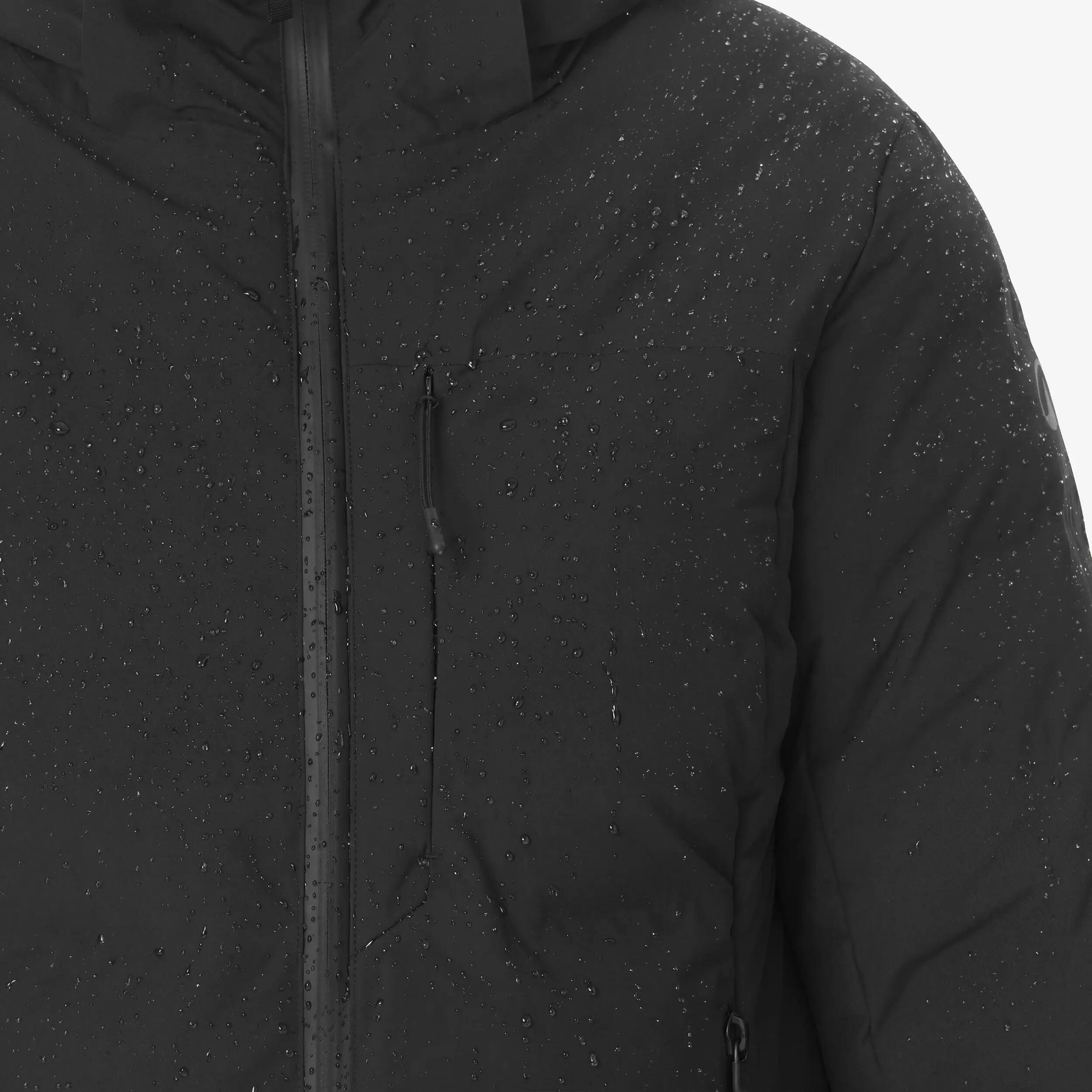 Chaqueta acolchada de esquí y snowboard cálida mujer, 500 WARM negro  12/13