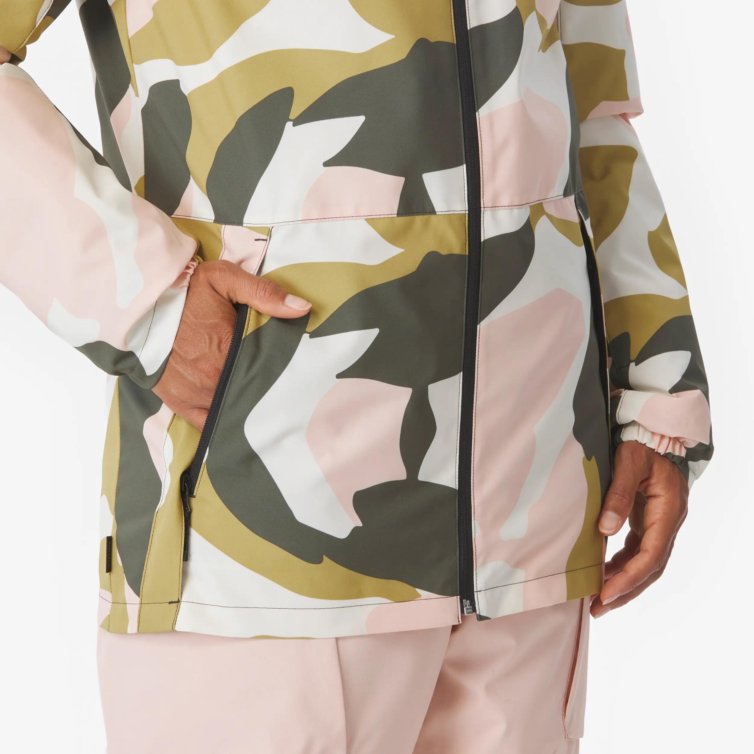 Veste de ski et snowboard chaud et  imperméable femme, 100 camo 6/11