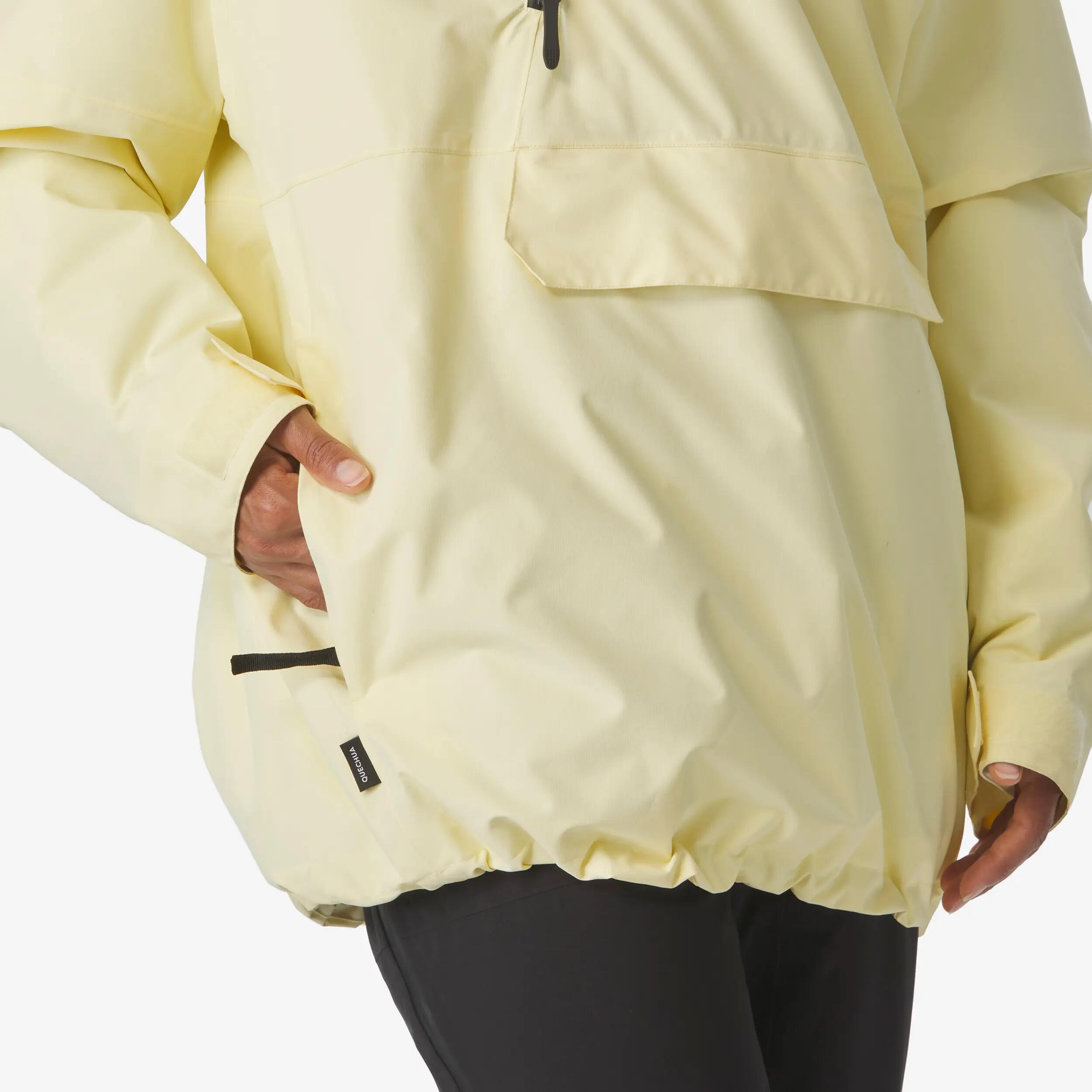 Jaqueta oversize d'esquí i snowboard dona ANORAK 500 groc 16/30