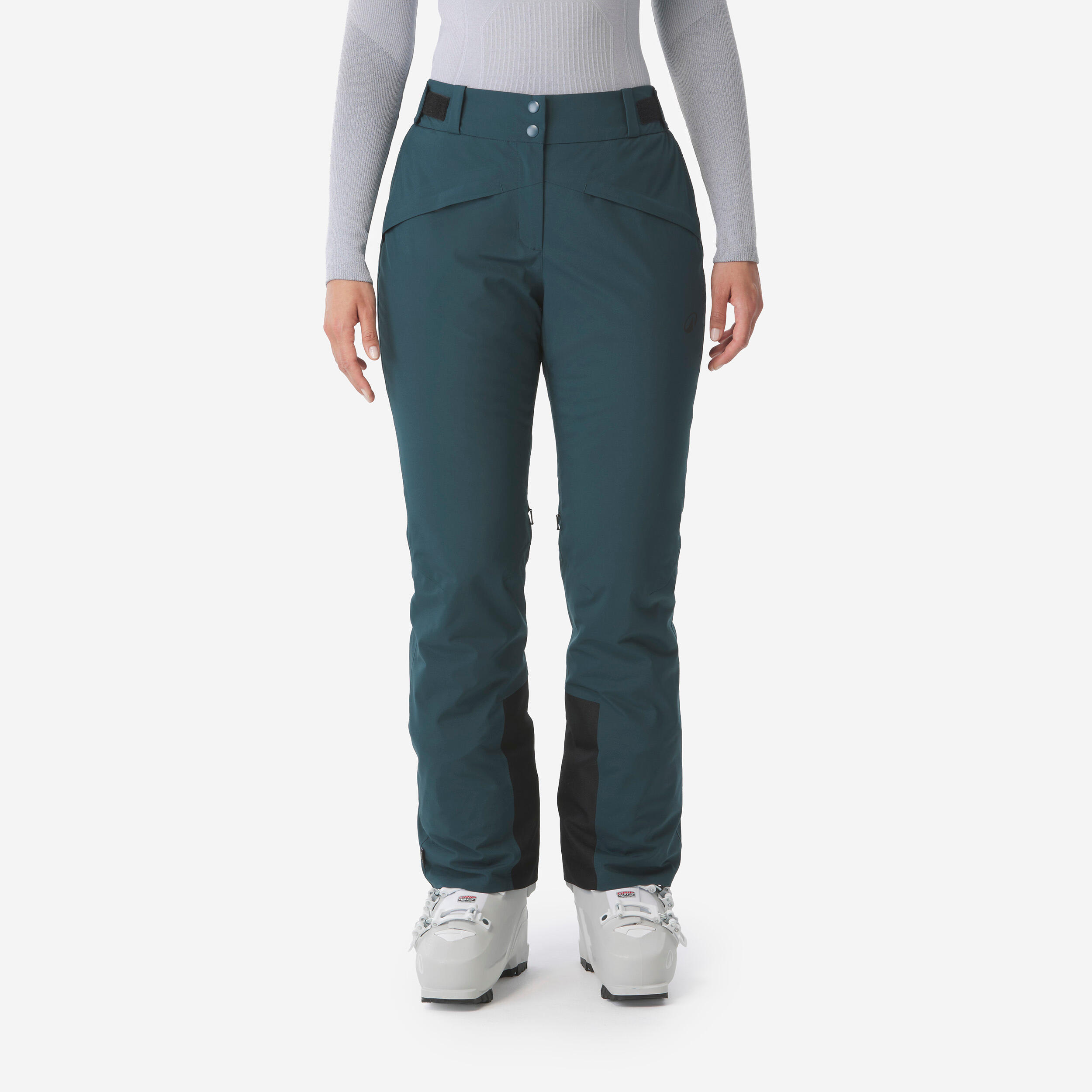 Pantalon de ski et snowboard chaud et respirant femme, Pant 500 vert foncé Pantalon de ski et snowboard chaud et respirant femme, Pant 500 vert foncé
