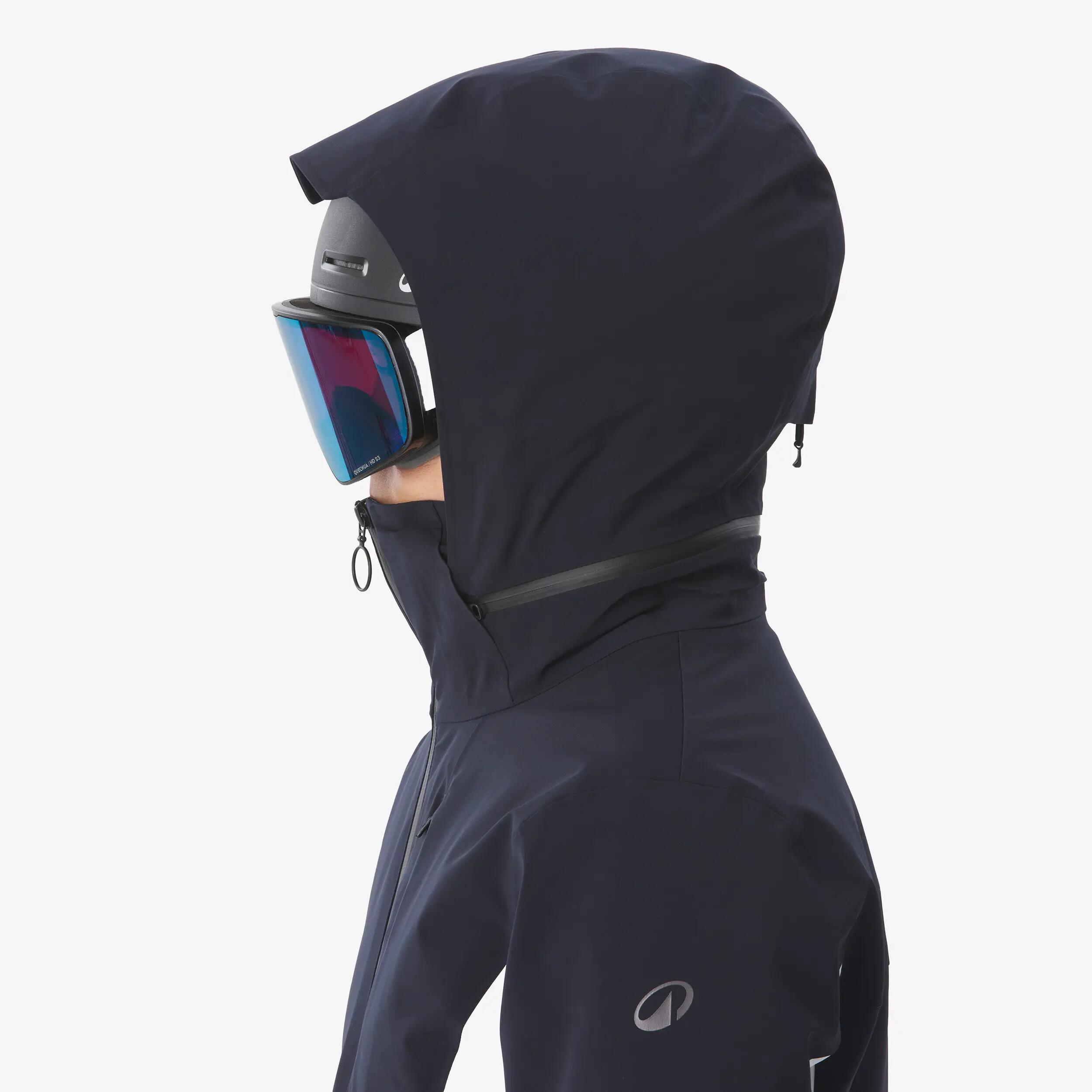 Skijacke Damen wasserdicht atmungsaktiv - SKP 900 dunkelblau/beige 8/20