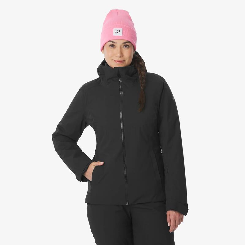 Kadın Kayak/Snowboard Montu - Siyah - 500