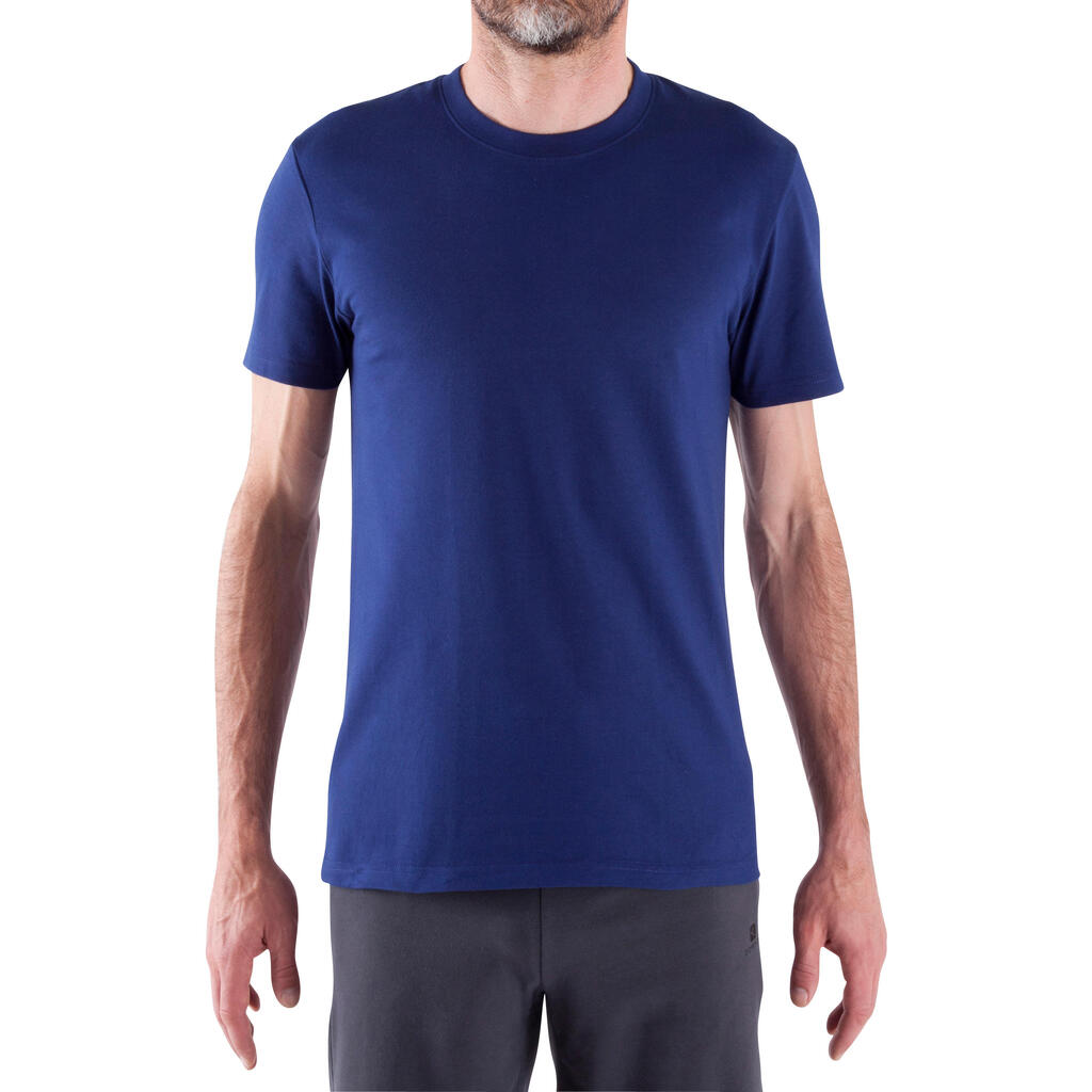 Essential athletee cotton fitness t-shirt - dark blue