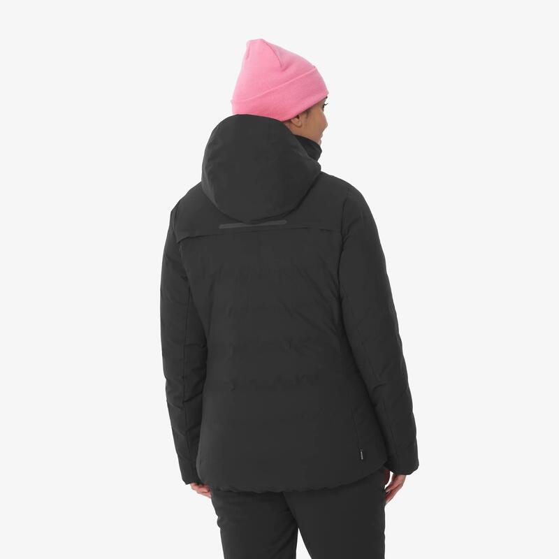 Kadın Şişme Kayak/Snowboard Montu - Siyah - 500 Warm