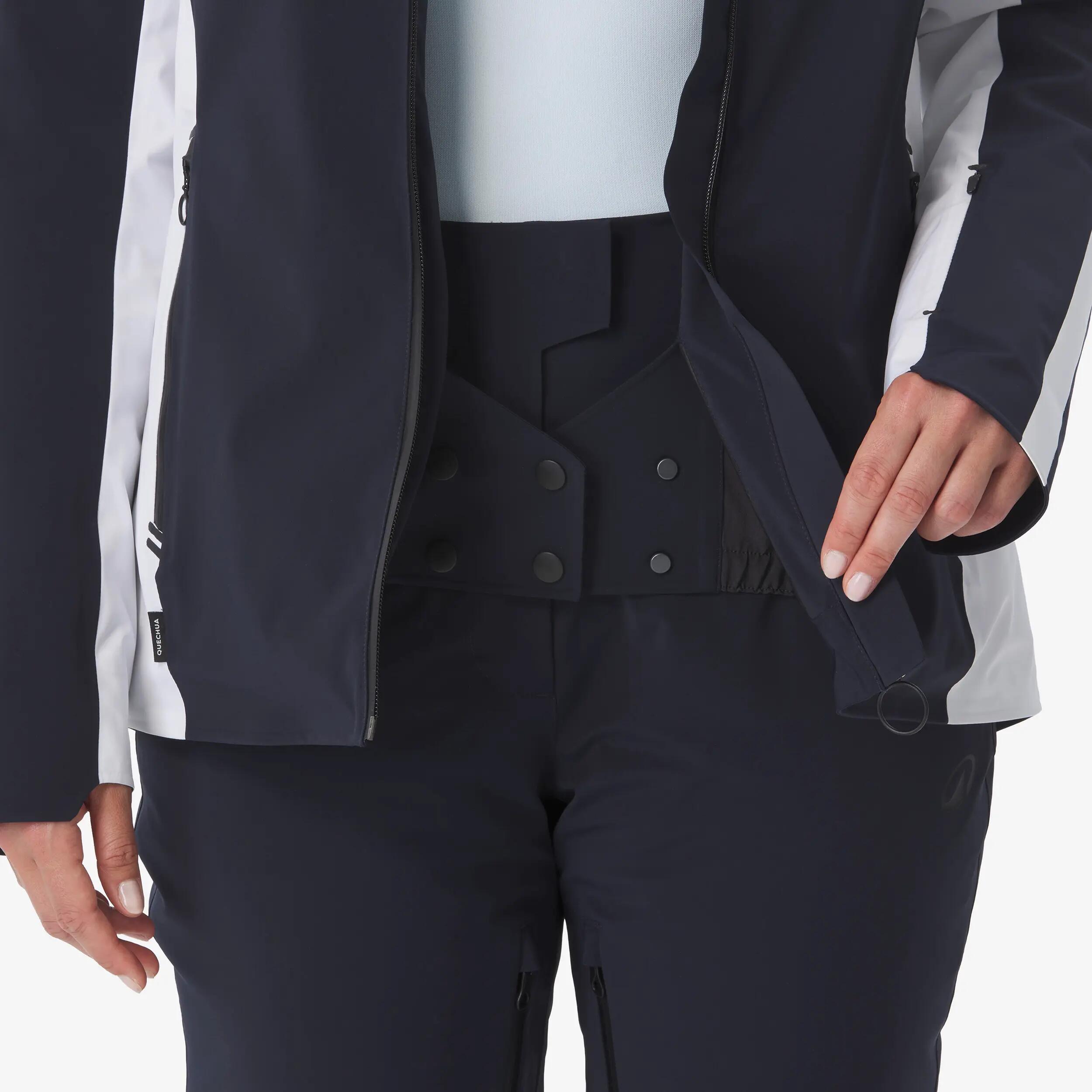 Skijacke Damen wasserdicht atmungsaktiv - SKP 900 dunkelblau/beige 16/20