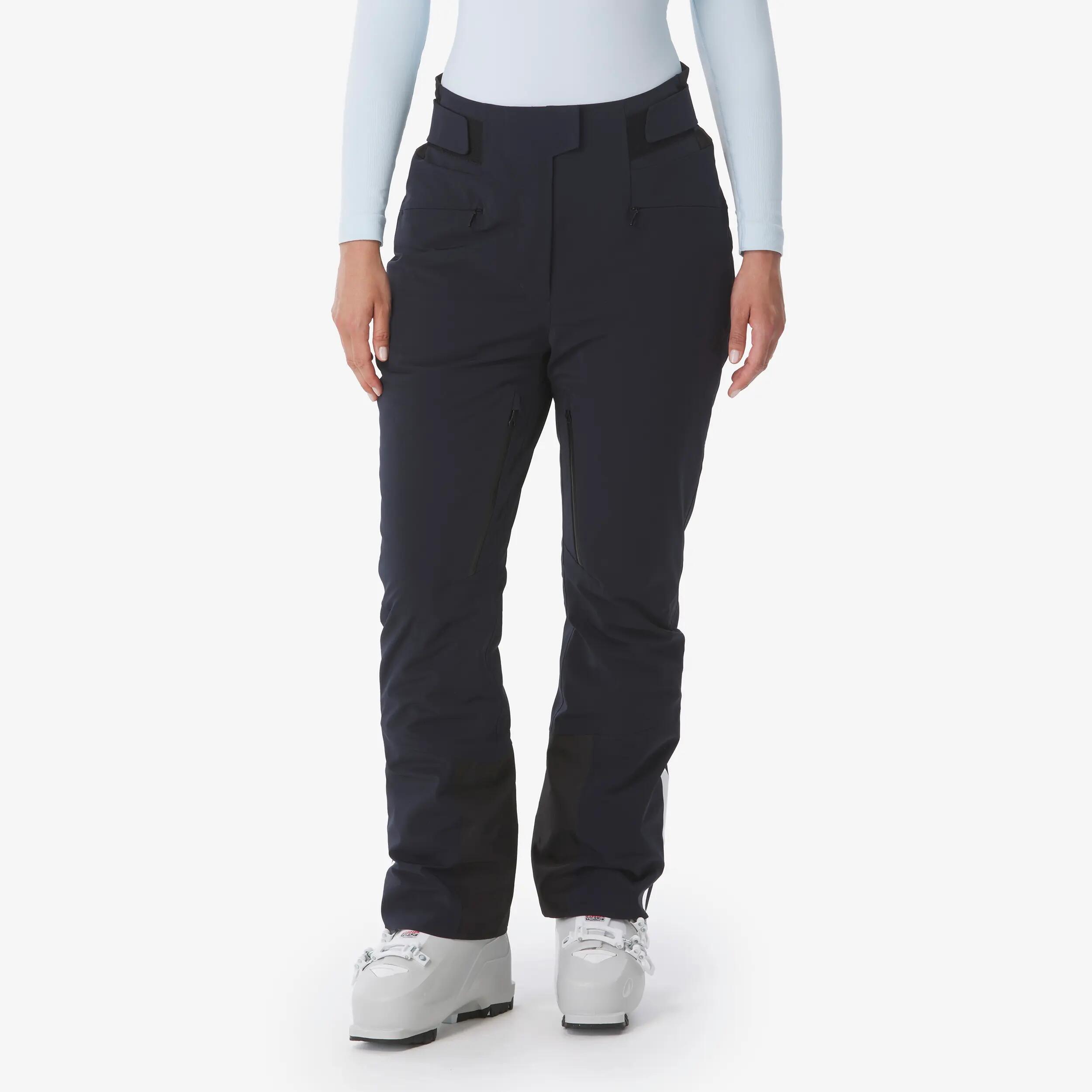 Pantalons d'esquí impermeable dona SKP 900 blau fosc  3/15