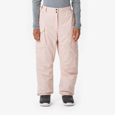 Ski- en snowboardbroek 500 pad voor dames roze