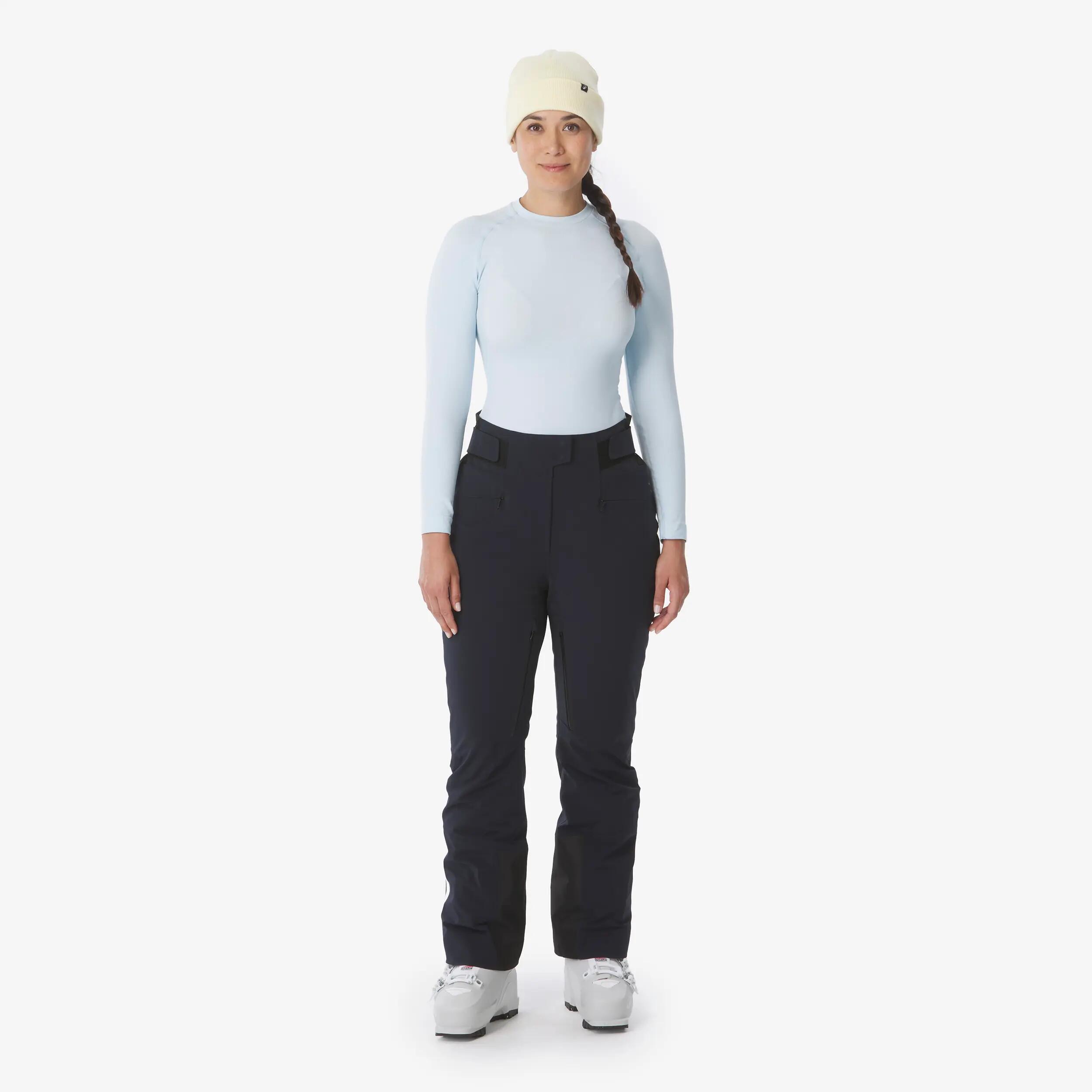 Pantalons d'esquí impermeable dona SKP 900 blau fosc  5/15