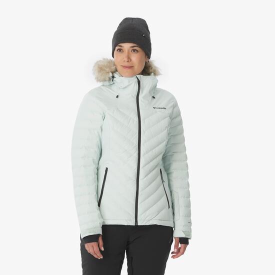 Veste de ski et snowboard chaude femme, Columbia Kennewick Crossing vert d'eau