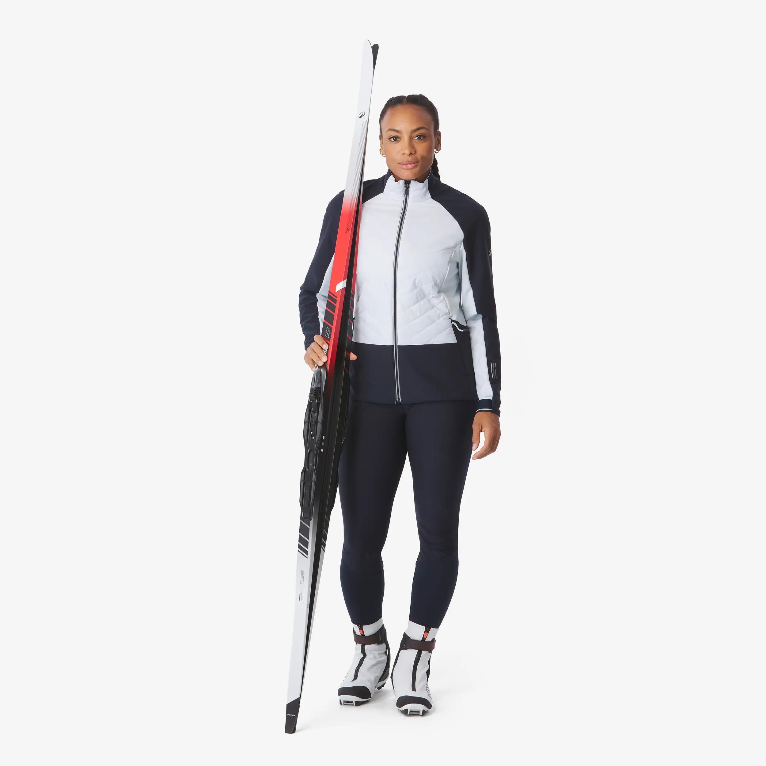 Collant de ski de fond coupe-vent femme, 500 5/7