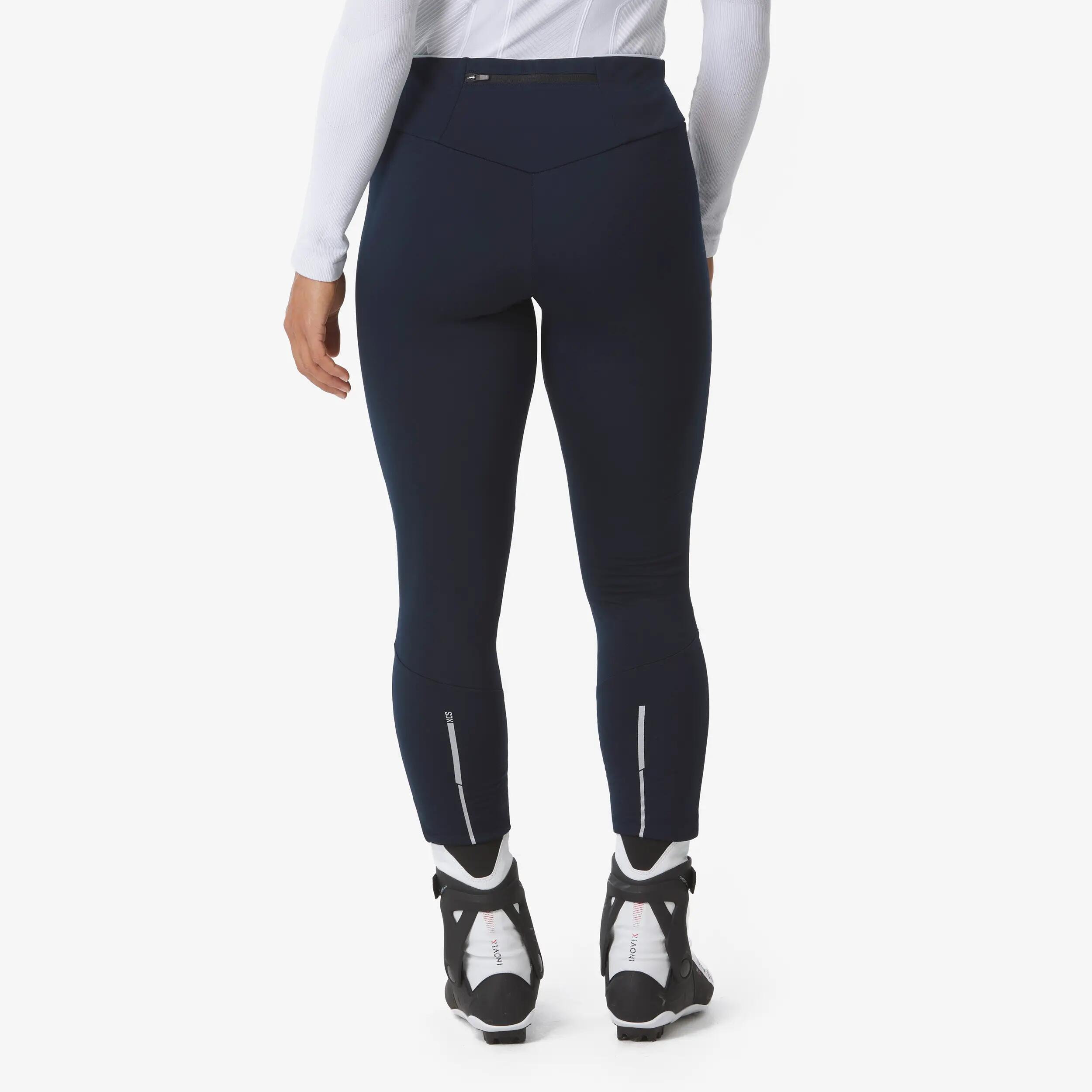 Collant de ski de fond coupe-vent femme, 500 4/7