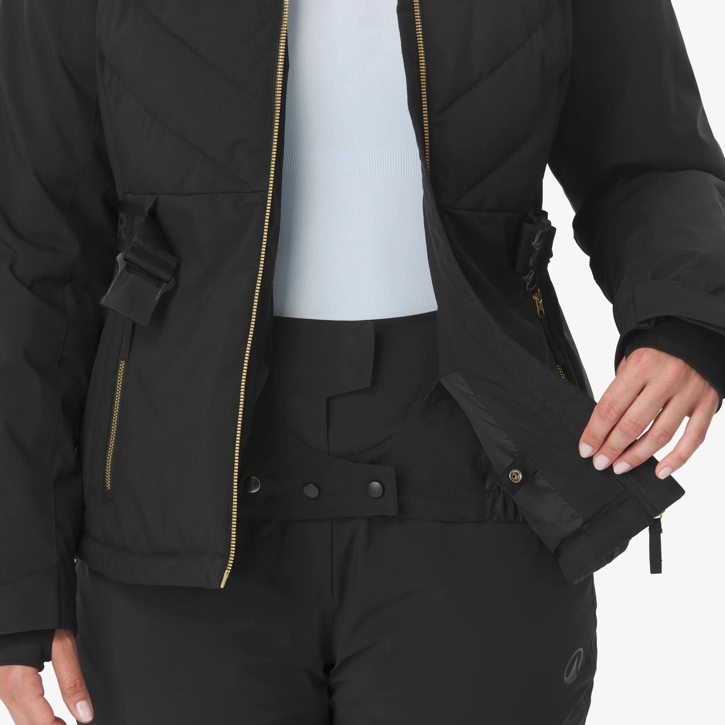 Veste de ski et snowboard chaude femme, ROXY Snowbelt noir 12/15