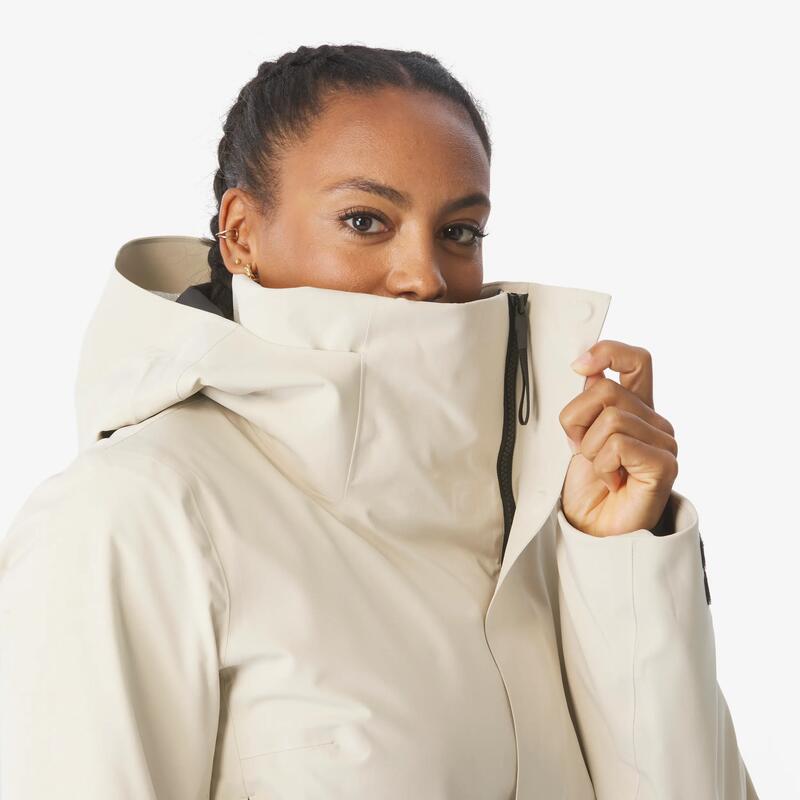 Kadın Kayak/Snowboard Tulumu - Bej - Suit 500