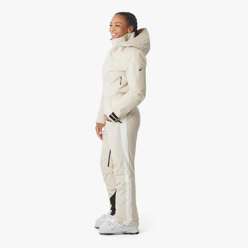 Kadın Kayak/Snowboard Tulumu - Bej - Suit 500