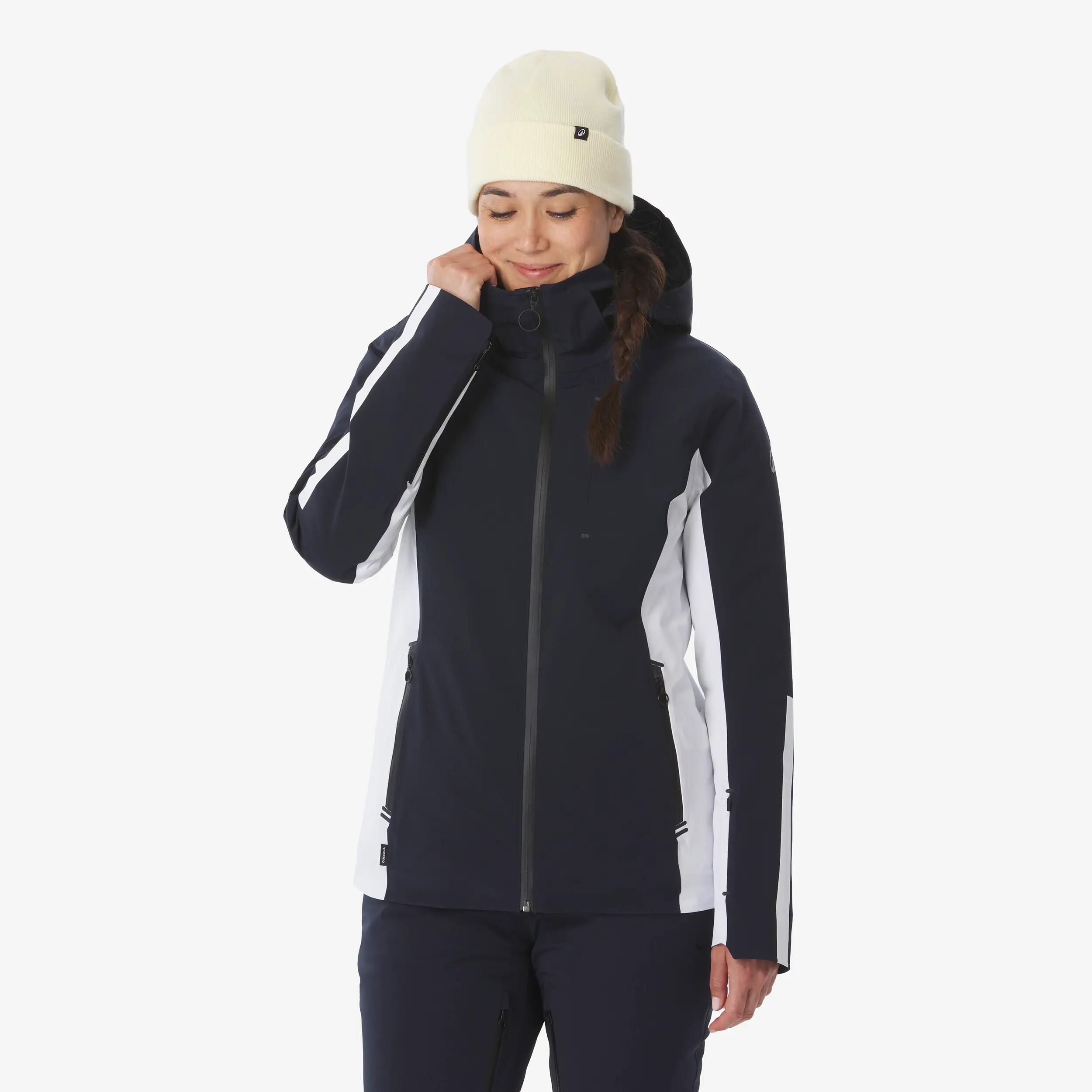 Skijacke Damen wasserdicht atmungsaktiv - SKP 900 dunkelblau/beige 3/20